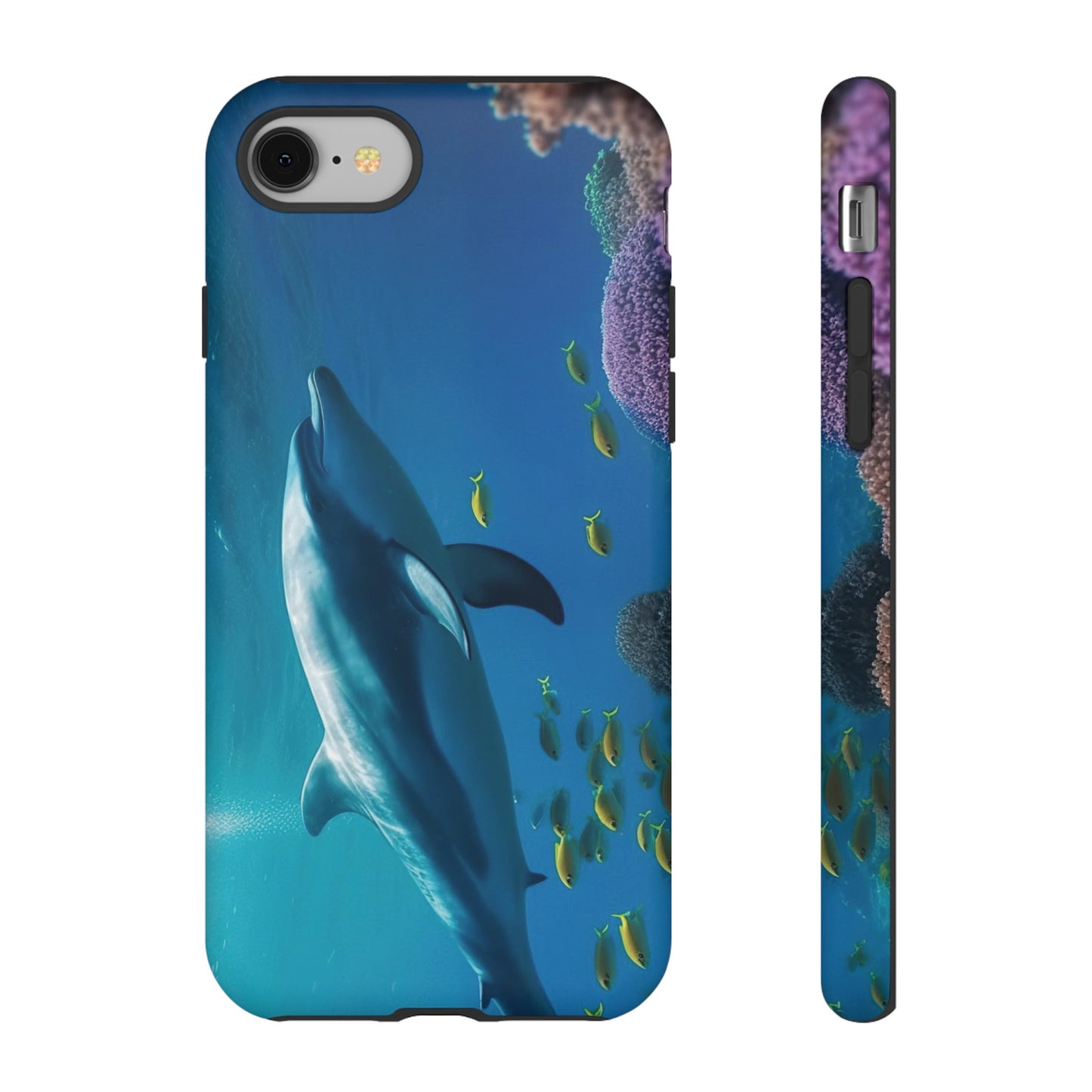 Dolphin Wallpaper Phone Case | iPhone 15 Plus/ Pro, 14, 13, 12| Google Pixel 7, Pro, 5| Samsung Galaxy S23 All Major Phone Models