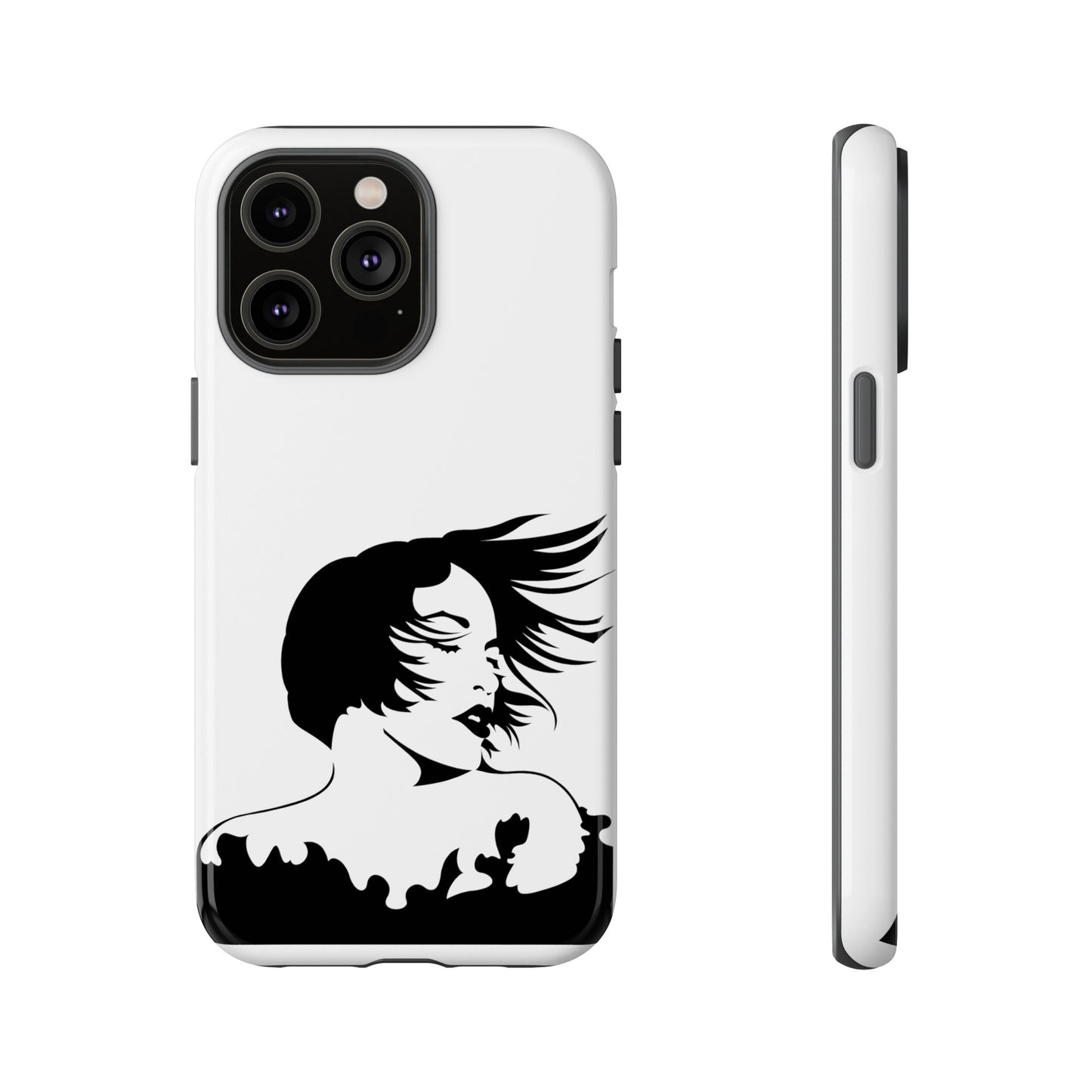 Woman In The Wind Phone Case | iPhone 15 Plus/ Pro, 14, 13, 12| Google Pixel 7, Pro, 5| Samsung Galaxy S23 All Major Phone Models