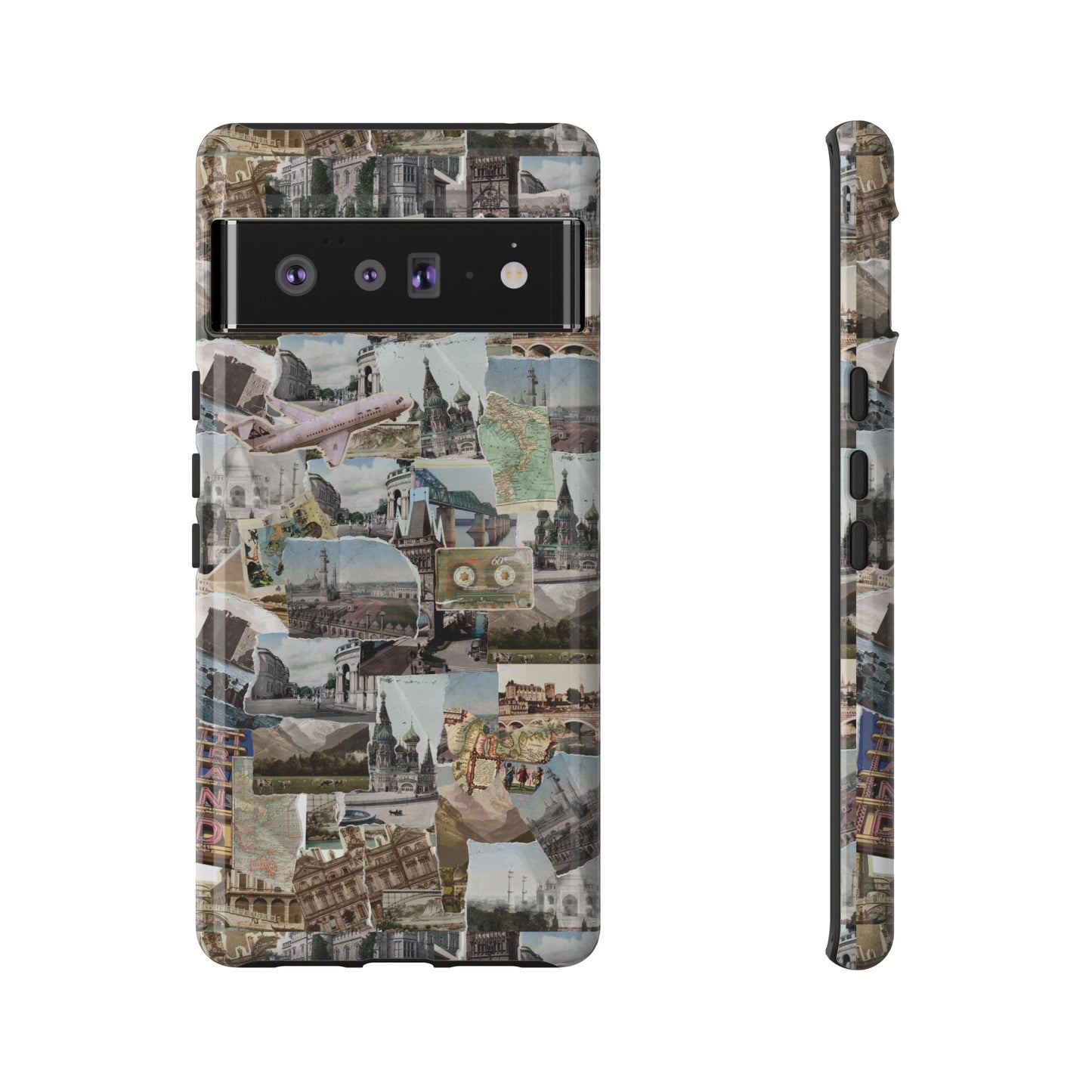 Travel Collage Wallpaper Phone Case | iPhone 15 Plus/ Pro, 14, 13, 12| Google Pixel 7, Pro, 5| Samsung Galaxy S23 All Major Phone Models