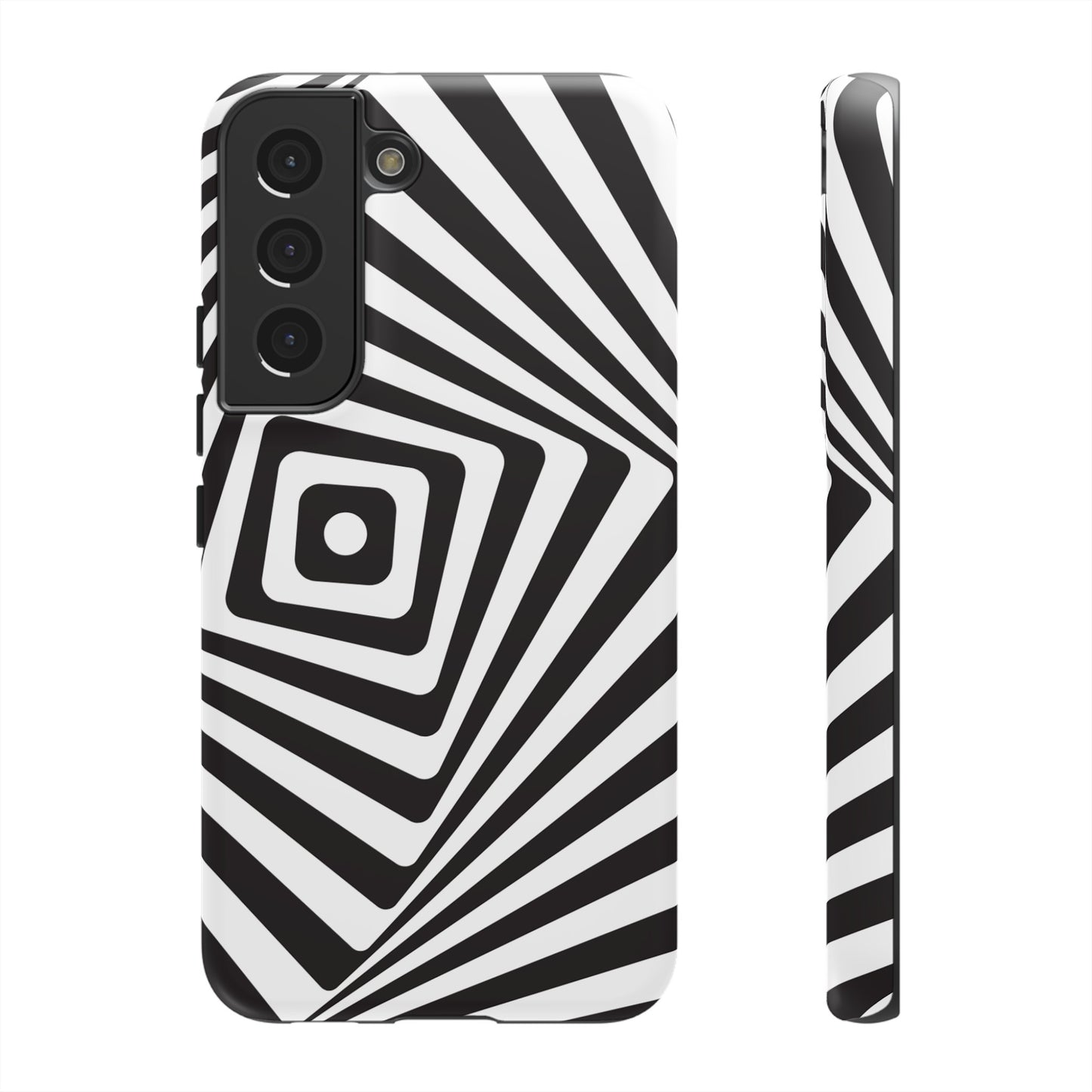 Black & White Spiral Wallpaper Phone Case | iPhone 15 Plus/ Pro, 14, 13, 12| Google Pixel 7, Pro, 5| Samsung Galaxy S23 All Major Phone Models