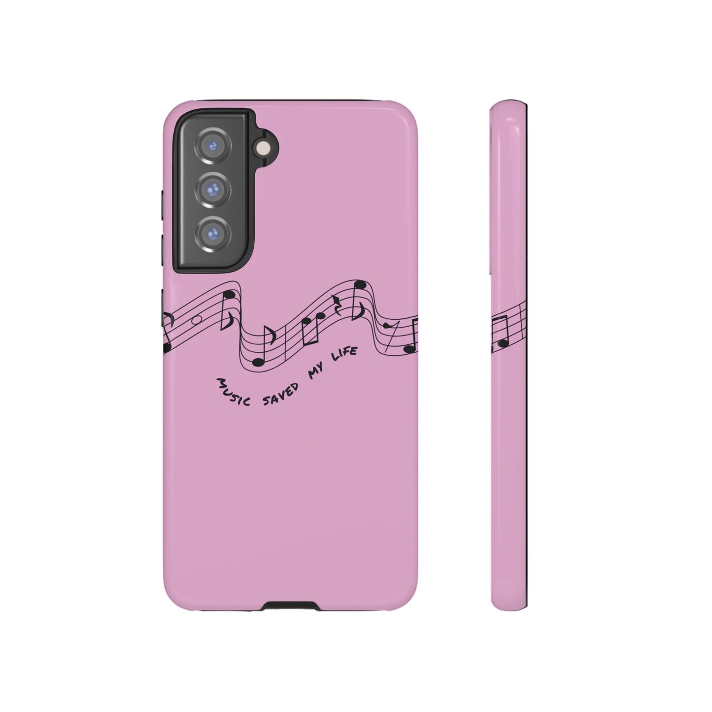 Music Saved My Life Wallpaper Phone Case | iPhone 15 Plus/ Pro, 14, 13, 12| Google Pixel 7, Pro, 5| Samsung Galaxy S23 All Major Phone Models