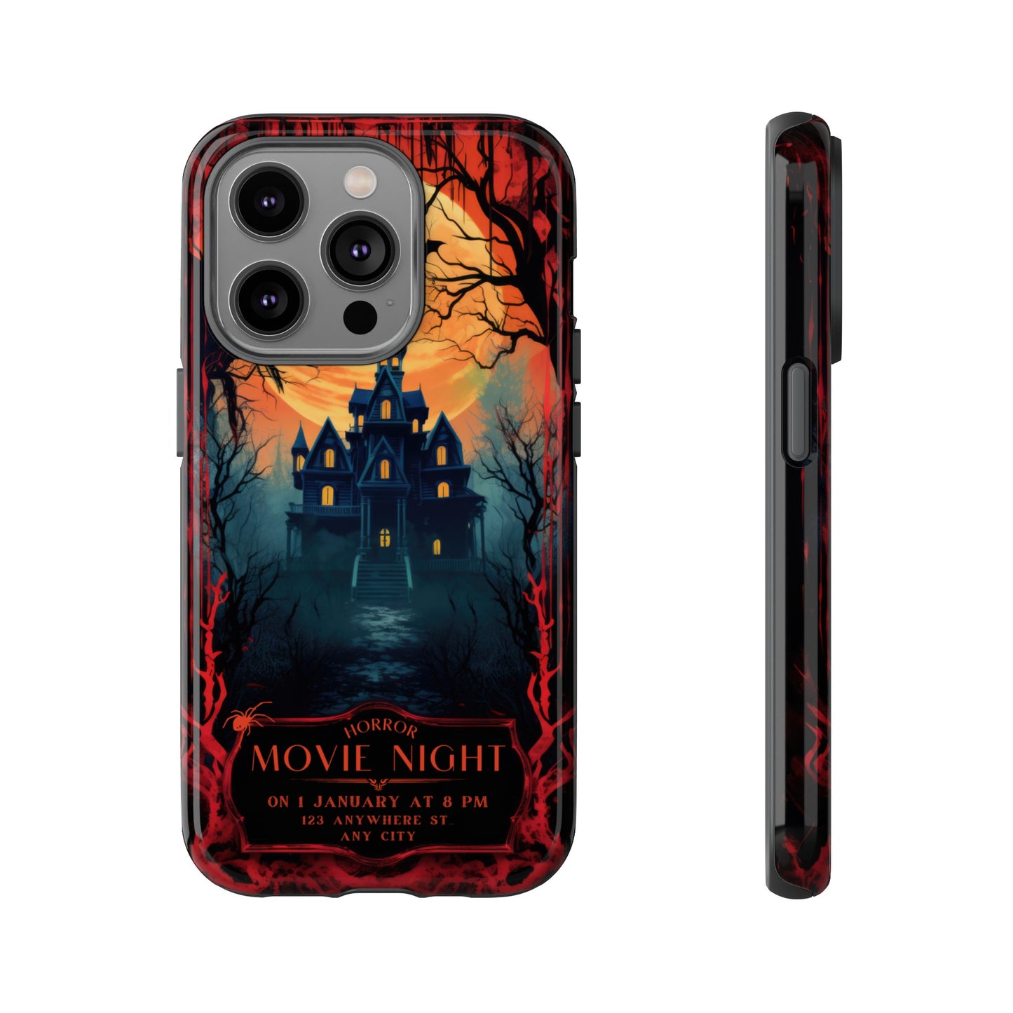 Horror Movie Night Phone Case | iPhone 15 Plus/ Pro, 14, 13, 12| Google Pixel 7, Pro, 5| Samsung Galaxy S23 All Major Phone Models