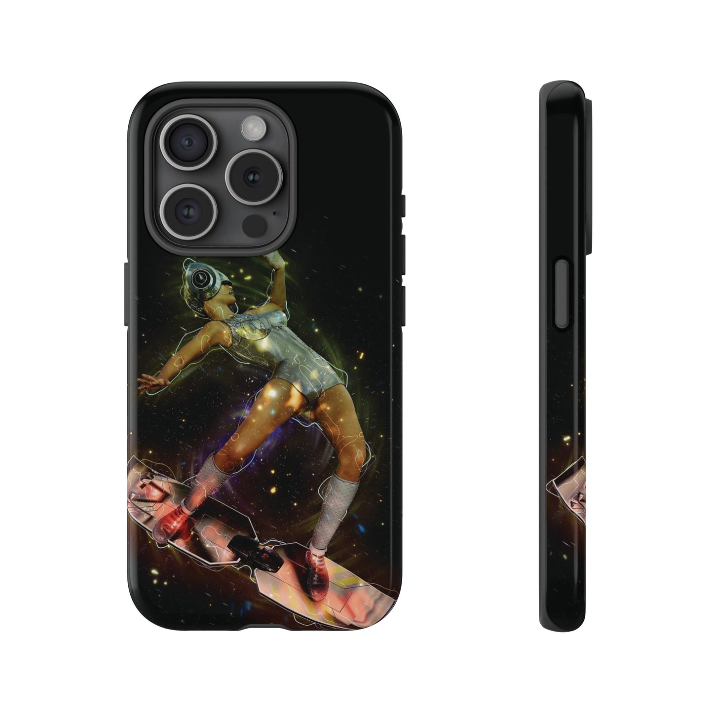 Sci-Fi Skateboard Wallpaper Phone Case | iPhone 15 Plus/ Pro, 14, 13, 12| Google Pixel 7, Pro, 5| Samsung Galaxy S23 All Major Phone Models