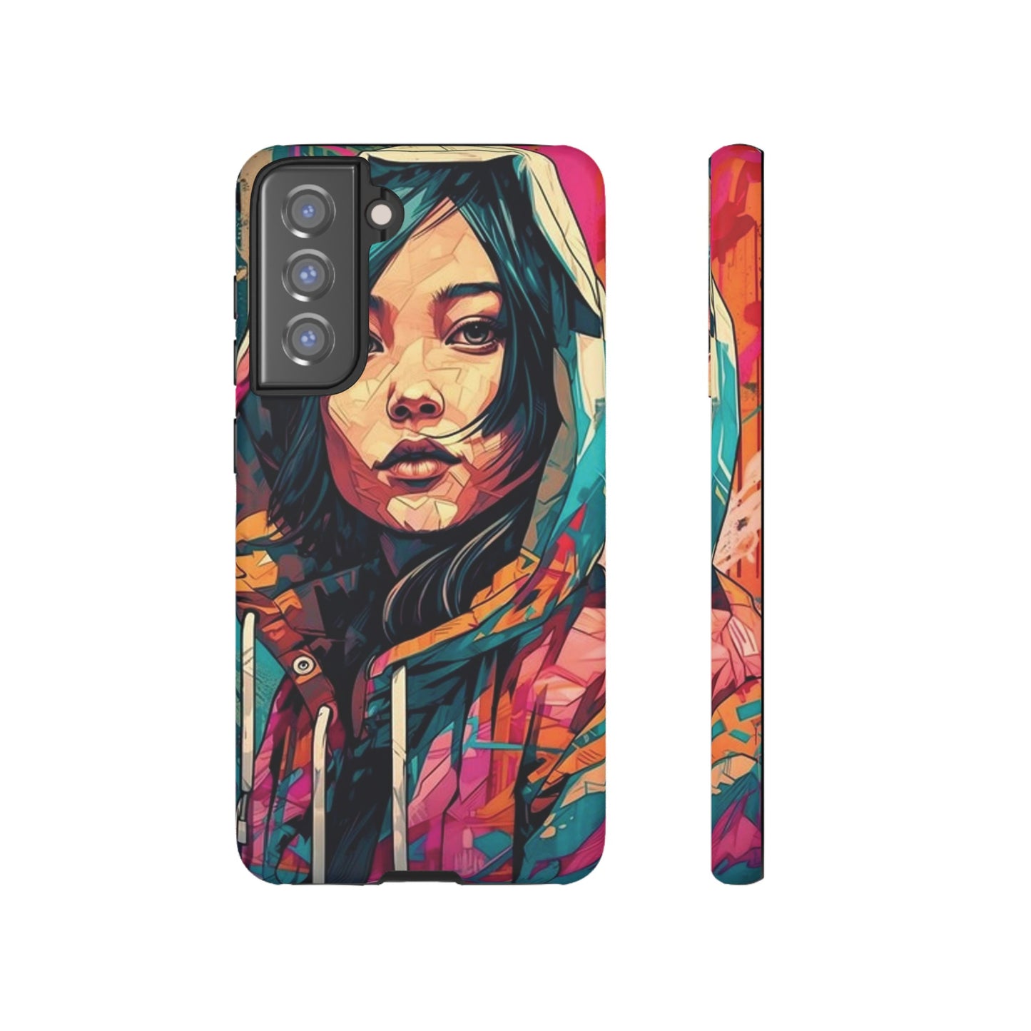 Girl Painting Wallpaper Phone Case | iPhone 15 Plus/ Pro, 14, 13, 12| Google Pixel 7, Pro, 5| Samsung Galaxy S23 All Major Phone Models