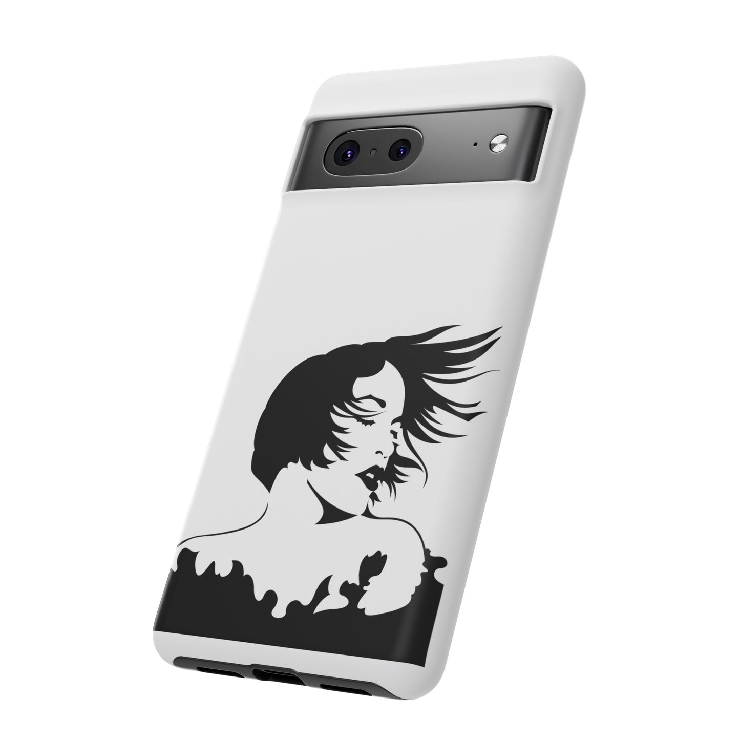 Woman In The Wind Phone Case | iPhone 15 Plus/ Pro, 14, 13, 12| Google Pixel 7, Pro, 5| Samsung Galaxy S23 All Major Phone Models