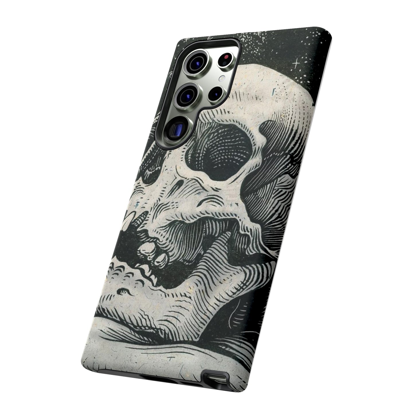 Skull Wallpaper Phone Case | iPhone 15 Plus/ Pro, 14, 13, 12| Google Pixel 7, Pro, 5| Samsung Galaxy S23 All Major Phone Models