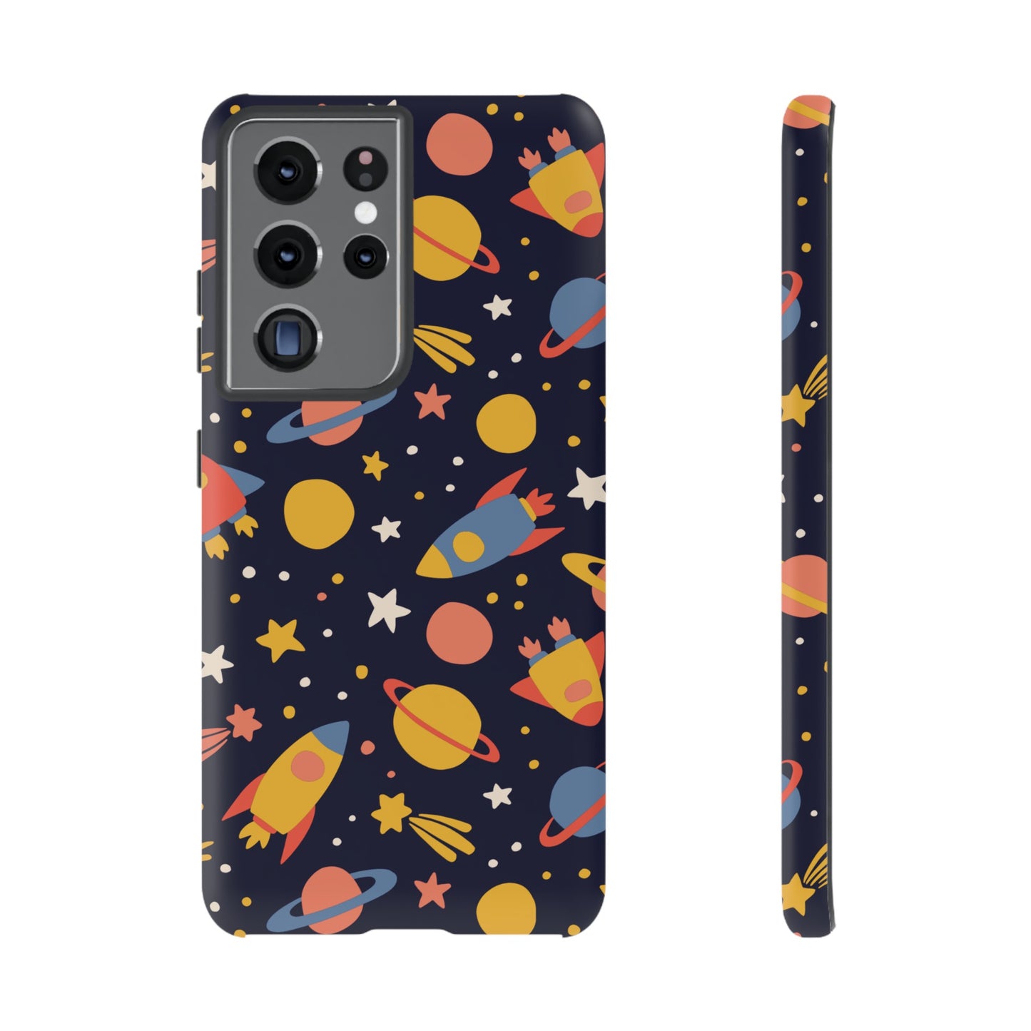 Cartoon Space Wallpaper Phone Case | iPhone 15 Plus/ Pro, 14, 13, 12| Google Pixel 7, Pro, 5| Samsung Galaxy S23 All Major Phone Models