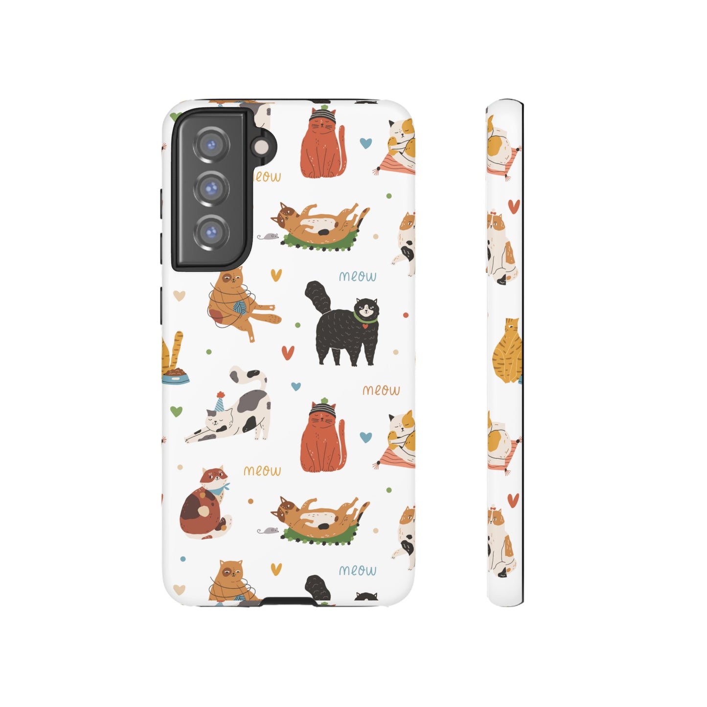 Collage of Cats Wallpaper Phone Case | iPhone 15 Plus/ Pro, 14, 13, 12| Google Pixel 7, Pro, 5| Samsung Galaxy S23 All Major Phone Models