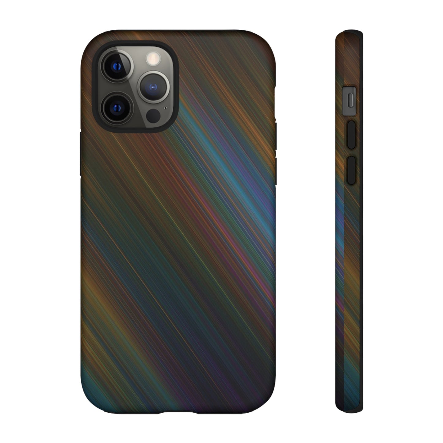 Slanted Rainbow Wallpaper Phone Case | iPhone 15 Plus/ Pro, 14, 13, 12| Google Pixel 7, Pro, 5| Samsung Galaxy S23 All Major Phone Models