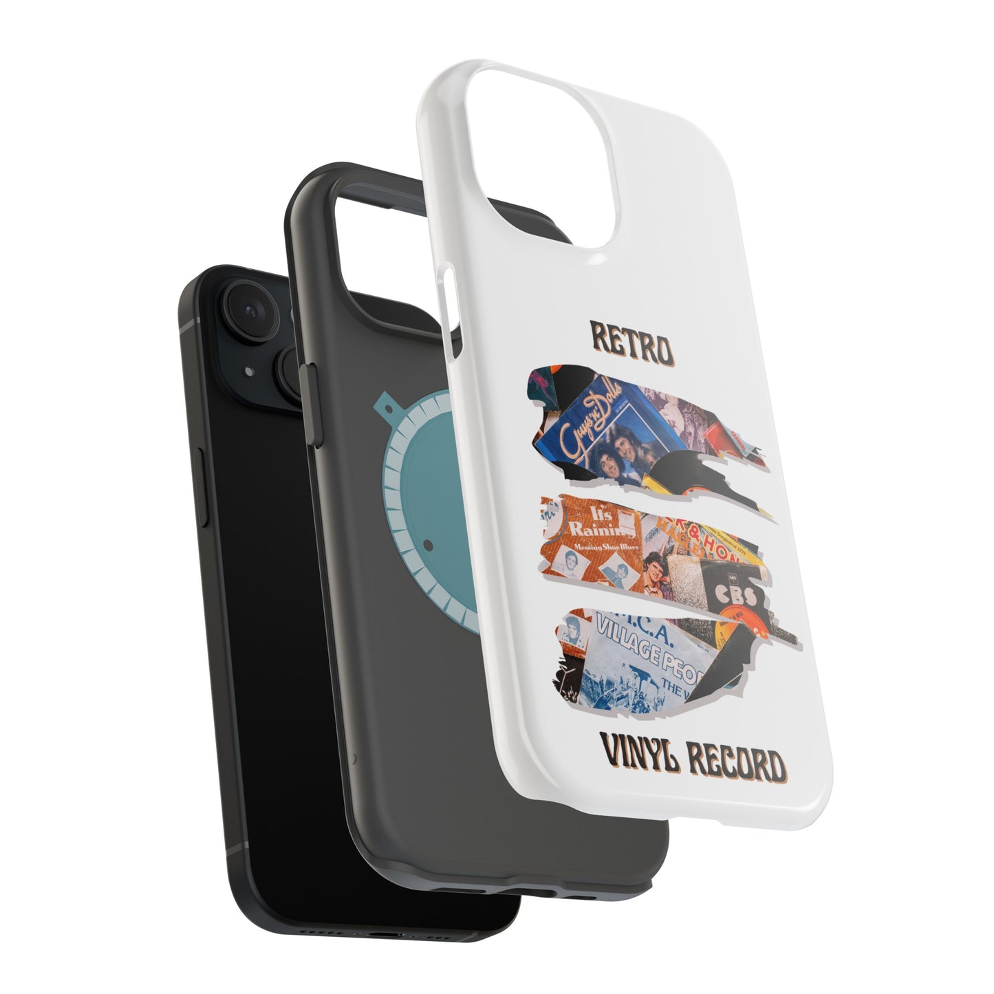 Retro Vinyl Record Phone Case | iPhone 15 Plus/ Pro, 14, 13, 12|