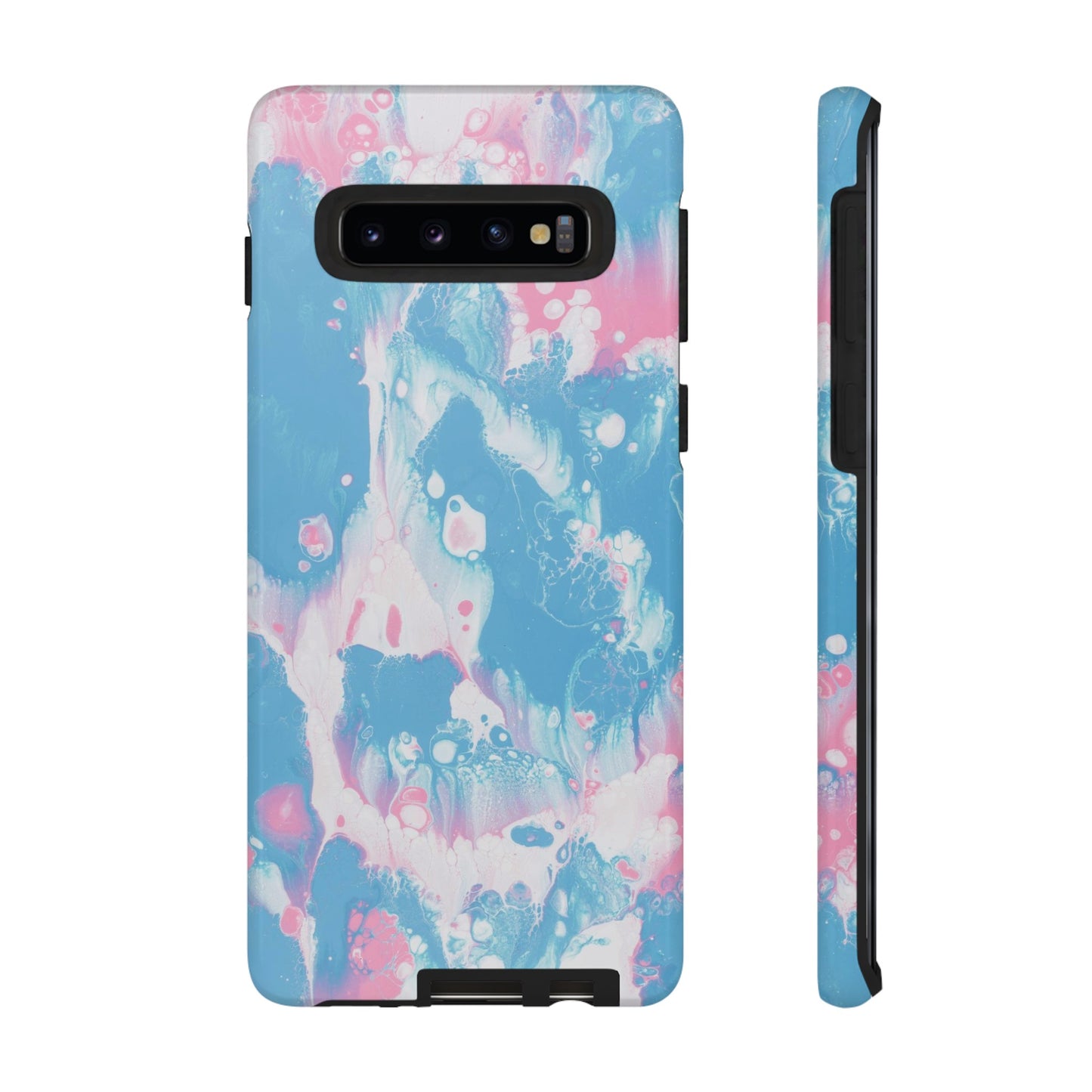 Baby Pink & Blue Resin Inspired Phone Case |iPhone 15 Plus/ Pro, 14, 13, 12|Google Pixel 7, Pro, 5|Samsung Galaxy S23 All Major Phone Models