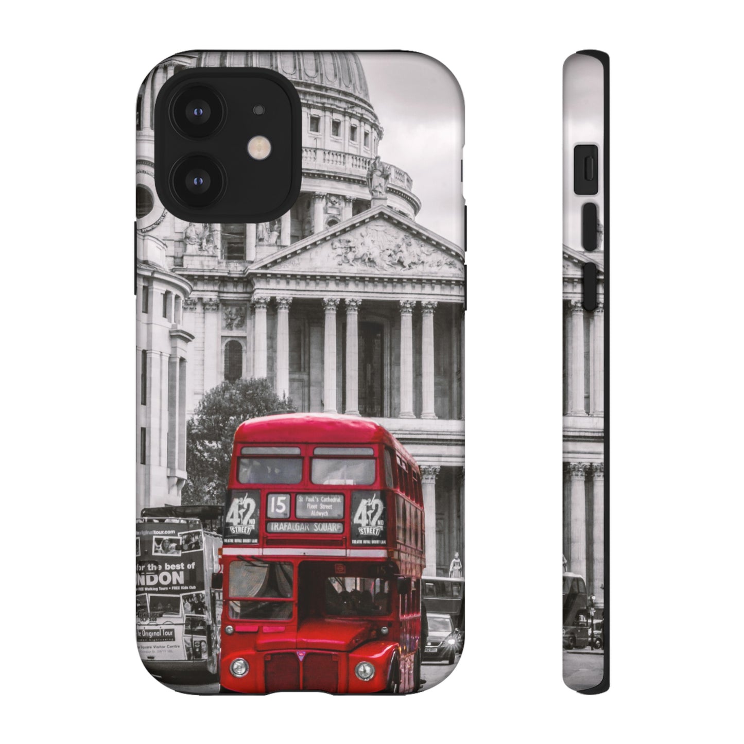 London Bus Wallpaper Phone Case | iPhone 15 Plus/ Pro, 14, 13, 12| Google Pixel 7, Pro, 5| Samsung Galaxy S23 All Major Phone Models