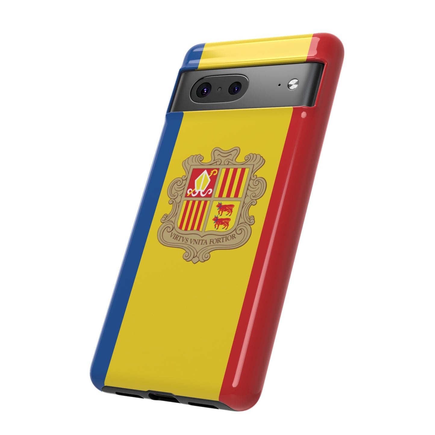 Andorra Flag Phone Case | iPhone 15 Plus/ Pro, 14, 13, 12| Google Pixel 7, Pro, 5| Samsung Galaxy S23 All Major Phone Models