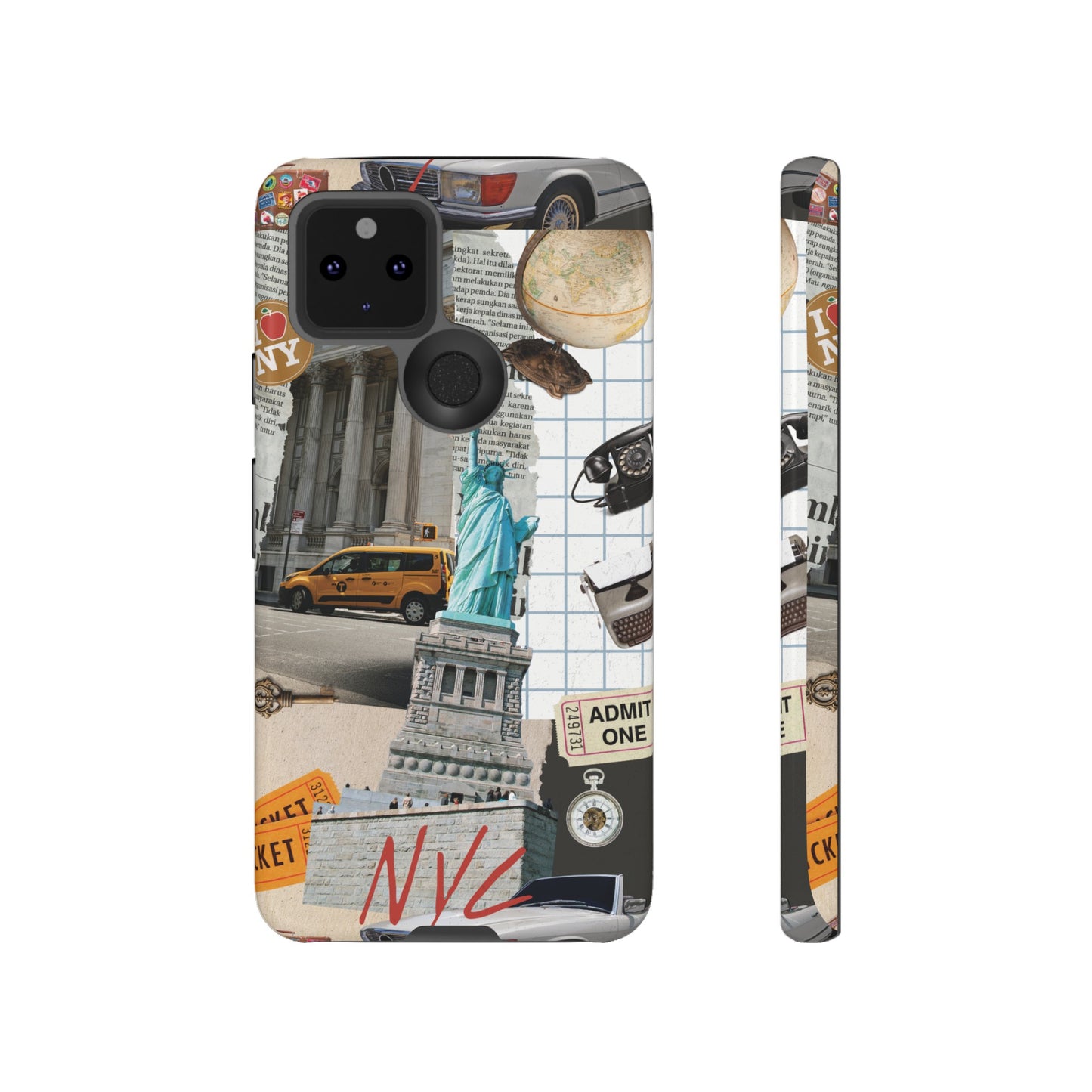 New York City Collage Wallpaper Phone Case | iPhone 15 Plus/ Pro, 14, 13, 12| Google Pixel 7, Pro, 5| Samsung Galaxy S23 All Major Phone Models