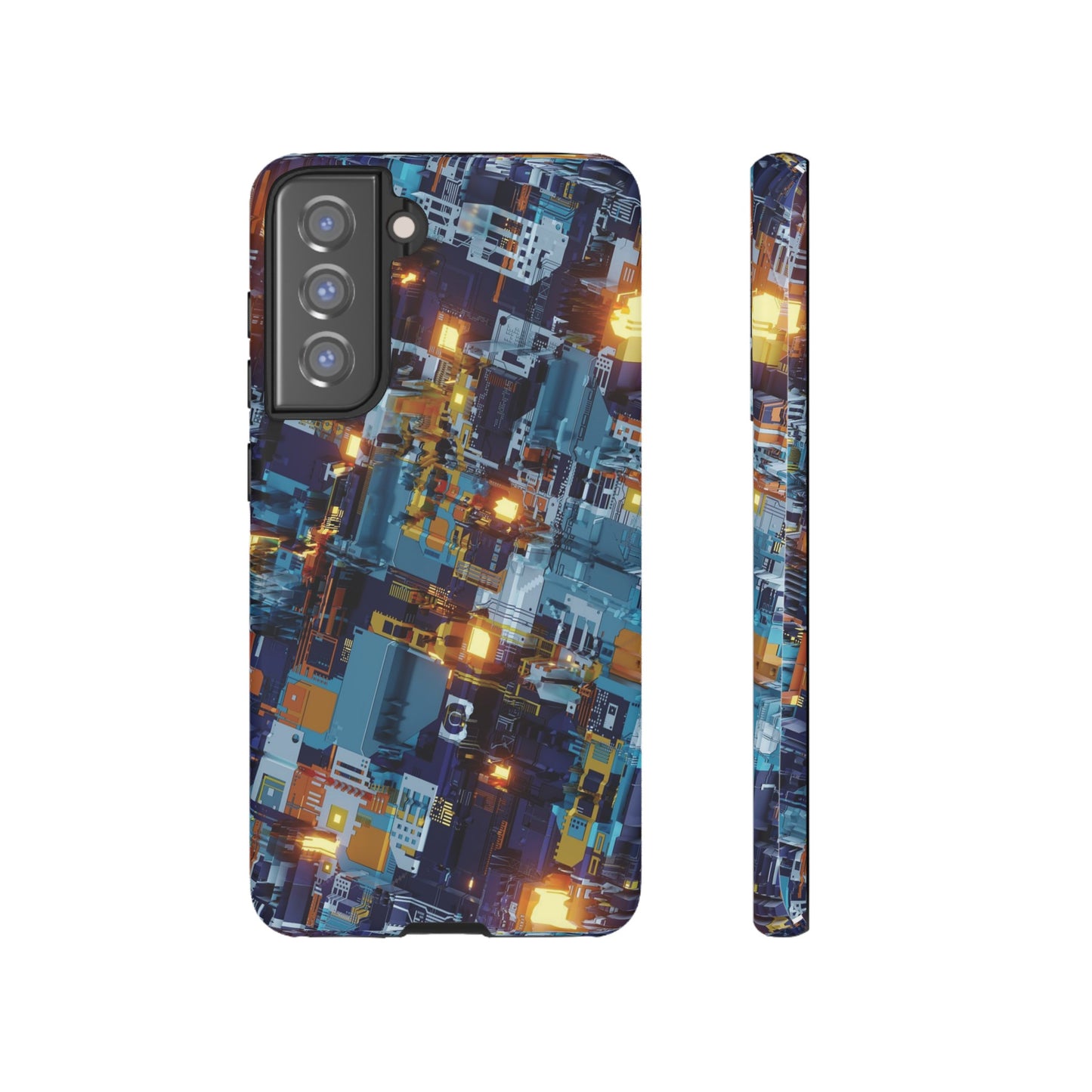 Computer Circuit Board Wallpaper Phone Case | iPhone 15 Plus/ Pro, 14, 13, 12| Google Pixel 7, Pro, 5| Samsung Galaxy S23 All Major Phone Models