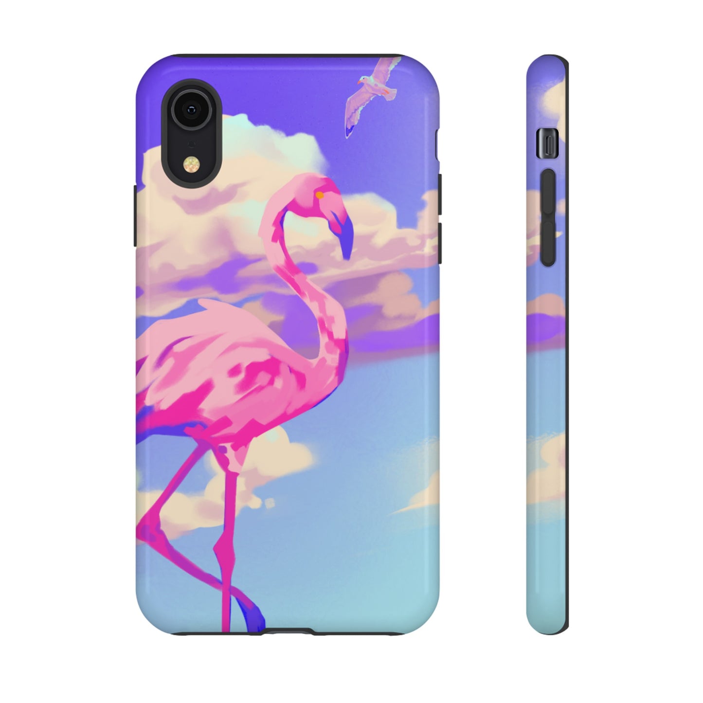 Flamingo In The Clouds Phone Case | iPhone 15 Plus/ Pro, 14, 13, 12| Google Pixel 7, Pro, 5| Samsung Galaxy S23 All Major Phone Models