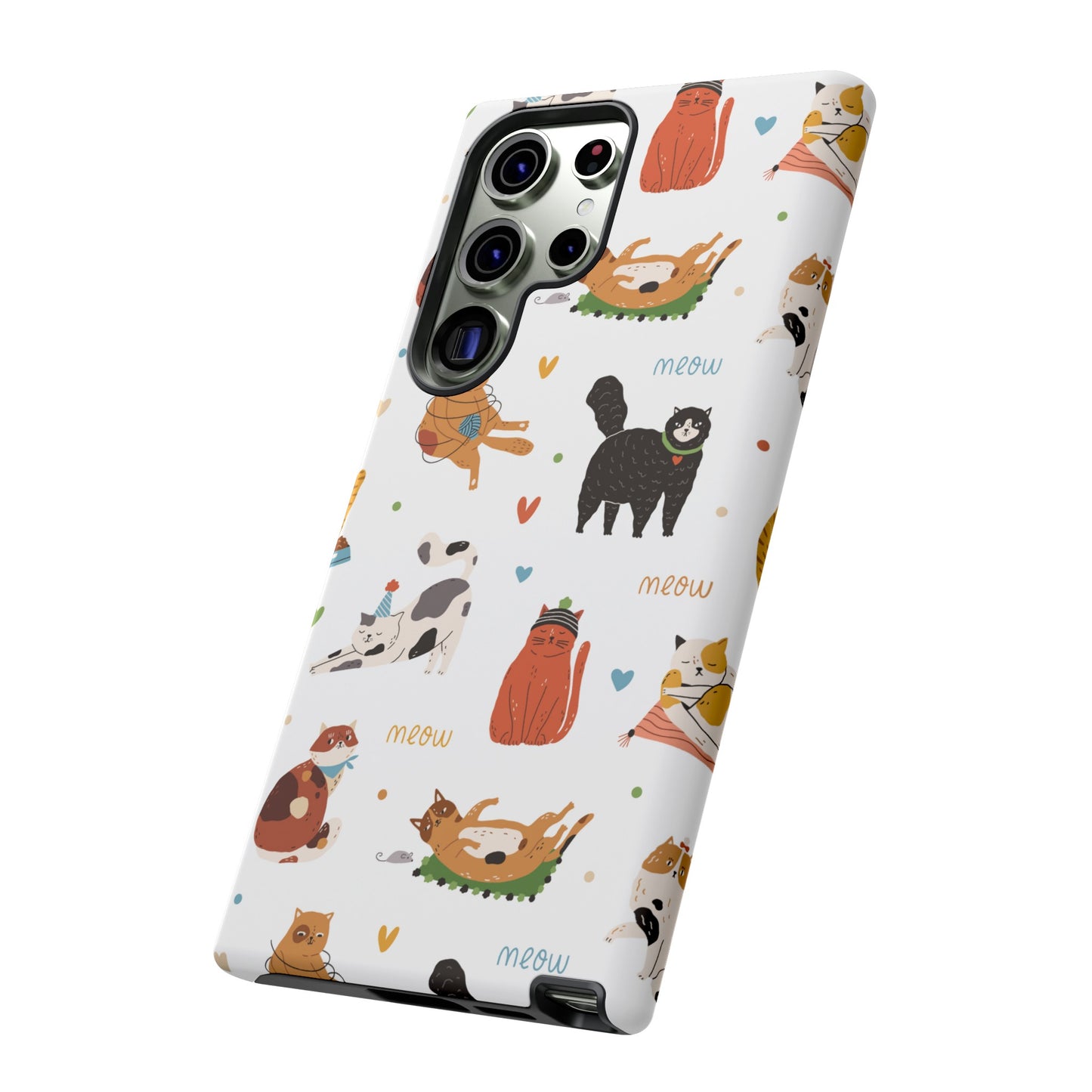 Collage of Cats Wallpaper Phone Case | iPhone 15 Plus/ Pro, 14, 13, 12| Google Pixel 7, Pro, 5| Samsung Galaxy S23 All Major Phone Models