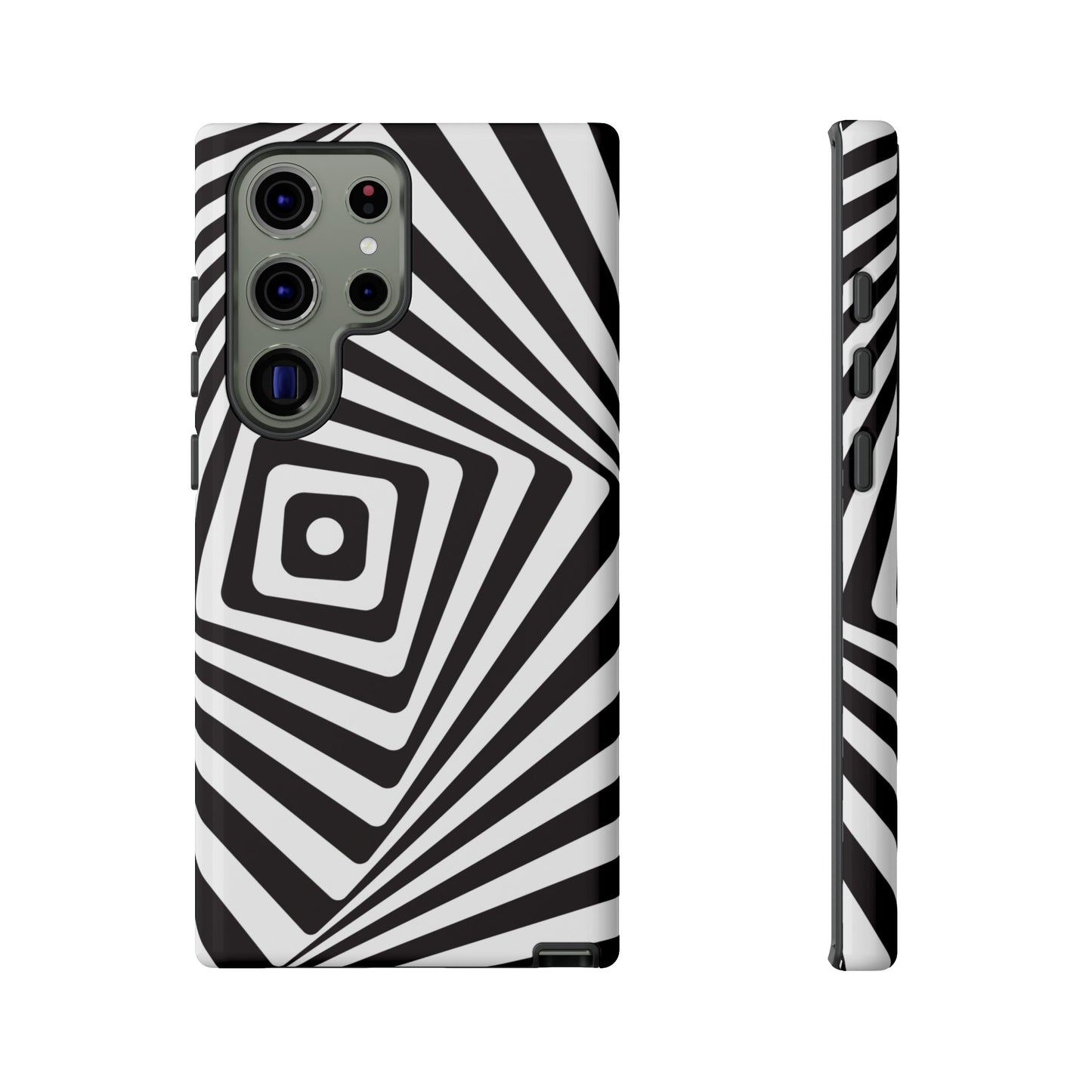 Black & White Spiral Wallpaper Phone Case | iPhone 15 Plus/ Pro, 14, 13, 12| Google Pixel 7, Pro, 5| Samsung Galaxy S23 All Major Phone Models