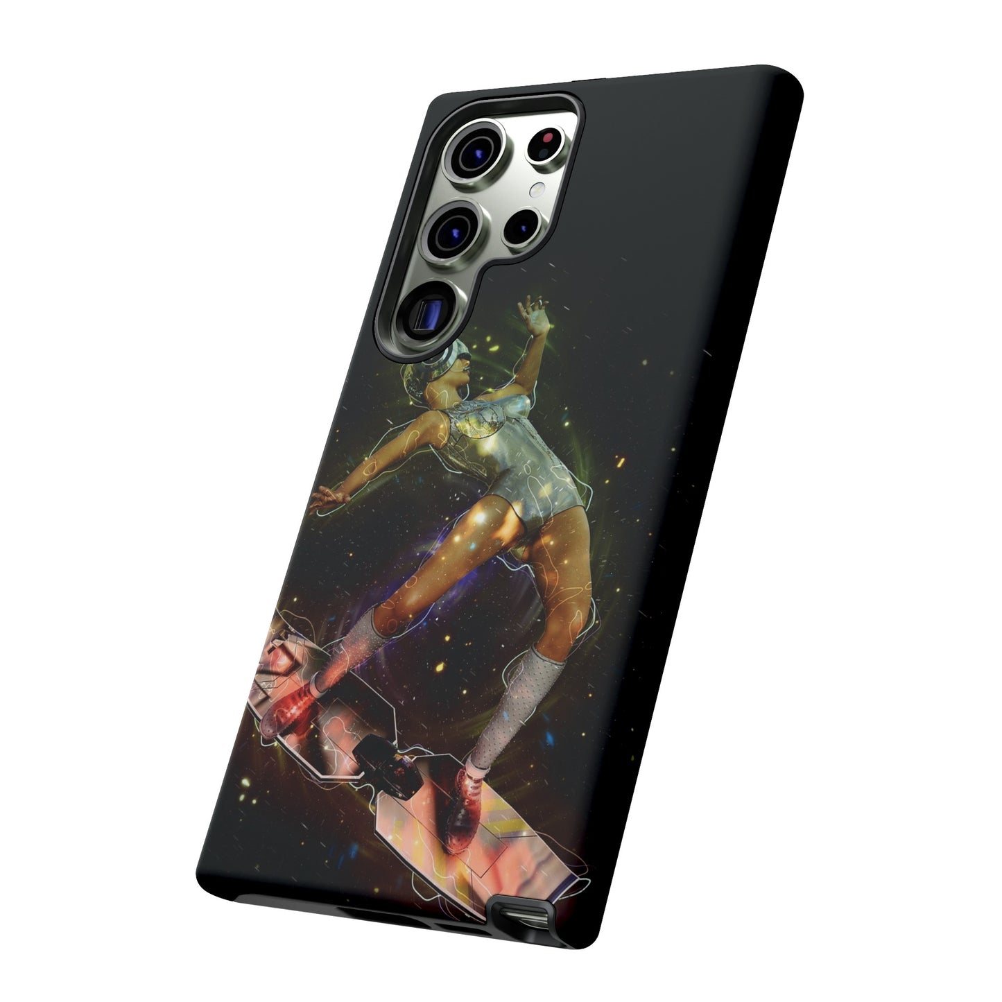 Sci-Fi Skateboard Wallpaper Phone Case | iPhone 15 Plus/ Pro, 14, 13, 12| Google Pixel 7, Pro, 5| Samsung Galaxy S23 All Major Phone Models