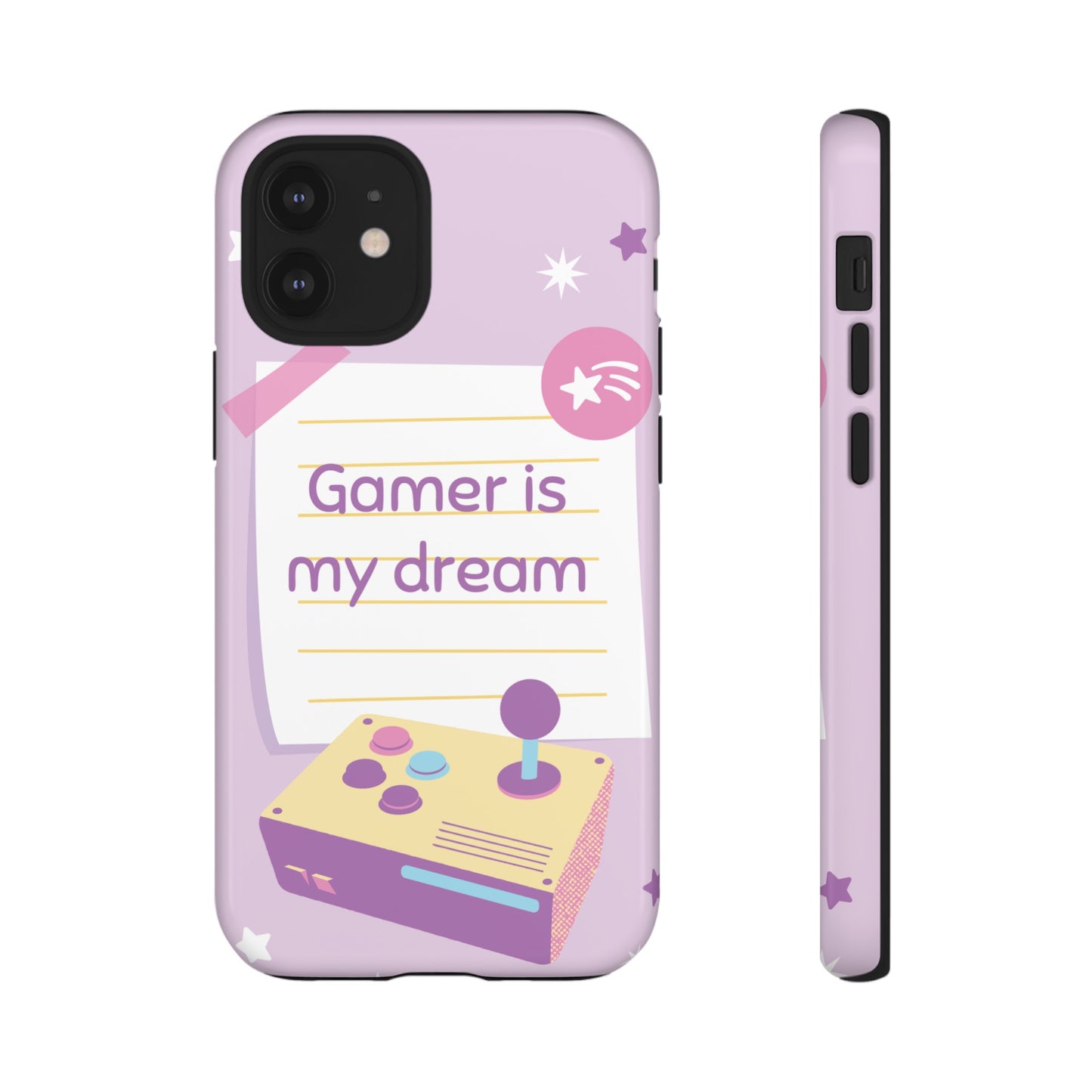 Gamer Is My Dream Job Wallpaper Phone Case | iPhone 15 Plus/ Pro, 14, 13, 12| Google Pixel 7, Pro, 5| Samsung Galaxy S23 All Major Phone Models