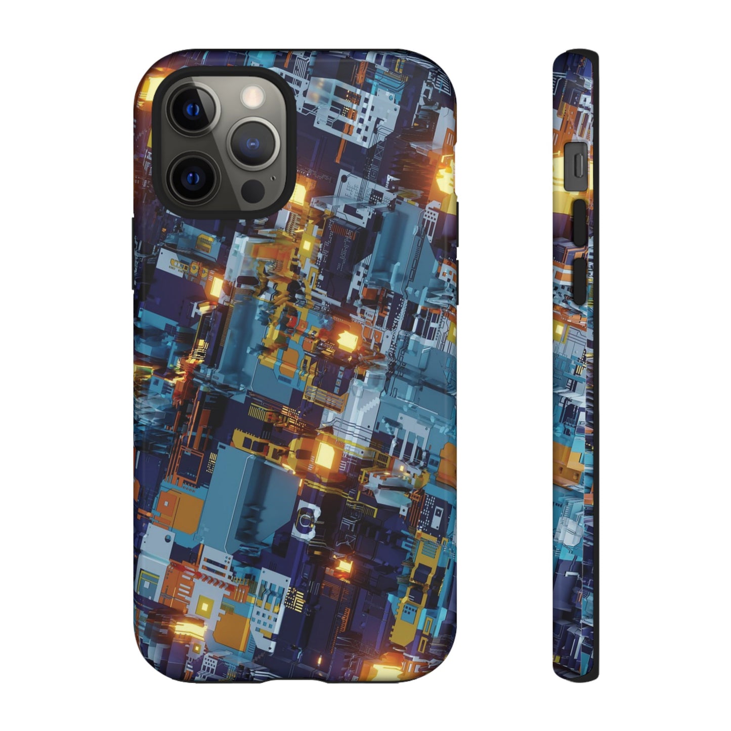 Computer Circuit Board Wallpaper Phone Case | iPhone 15 Plus/ Pro, 14, 13, 12| Google Pixel 7, Pro, 5| Samsung Galaxy S23 All Major Phone Models