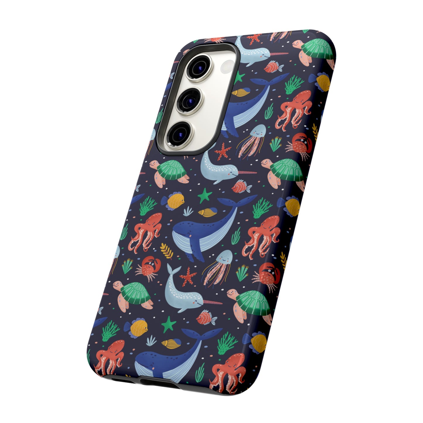 Sea Creatures Wallpaper Phone Case | iPhone 15 Plus/ Pro, 14, 13, 12| Google Pixel 7, Pro, 5| Samsung Galaxy S23 All Major Phone Models