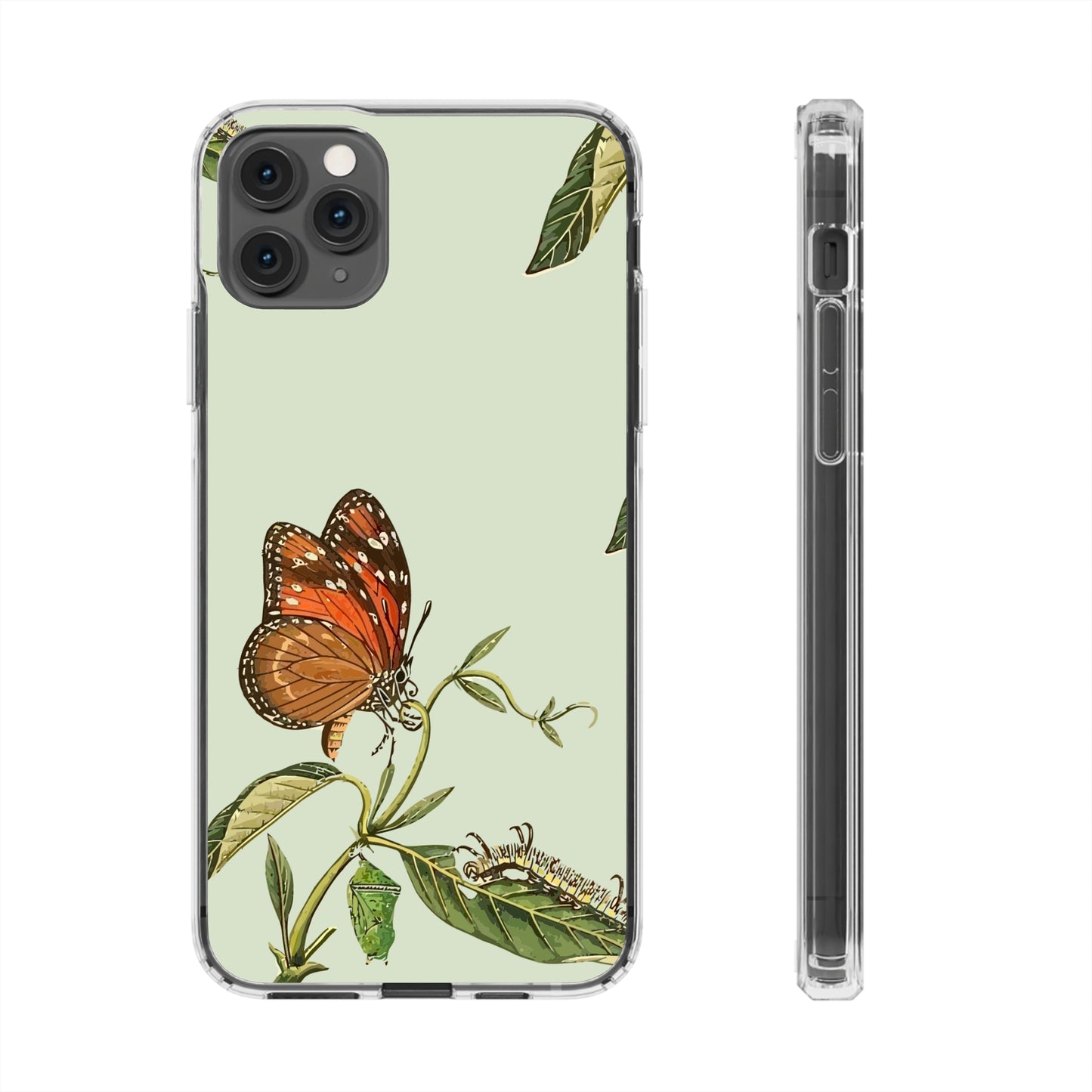 Orange Butterfly Wallpaper Phone Case | iPhone 15 Plus/ Pro, 14, 13, 12| Google Pixel 7, Pro, 5| Samsung Galaxy S23 All Major Phone Models