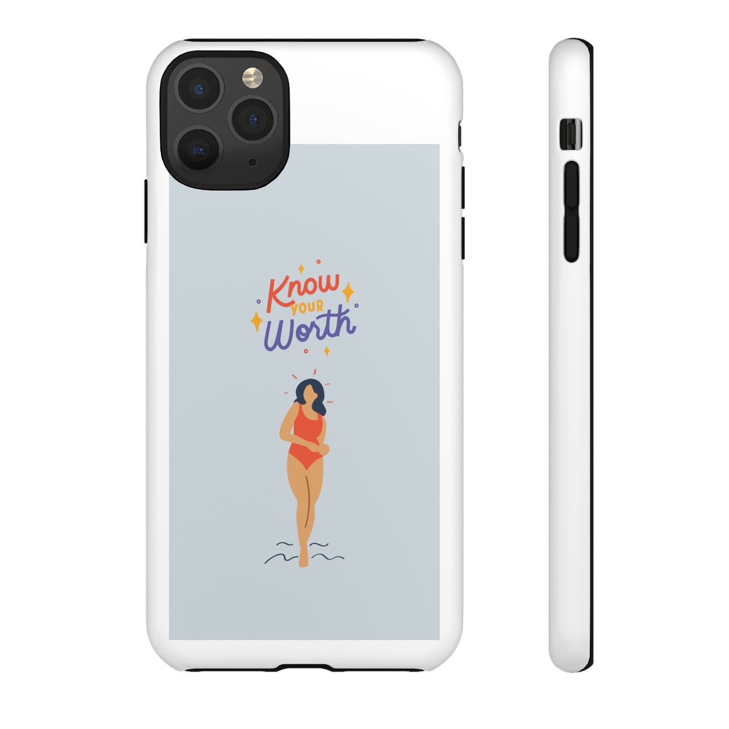 Know Your Worth Phone Case | iPhone 15 Plus/ Pro, 14, 13, 12| Google Pixel 7, Pro, 5| Samsung Galaxy S23 All Major Phone Models