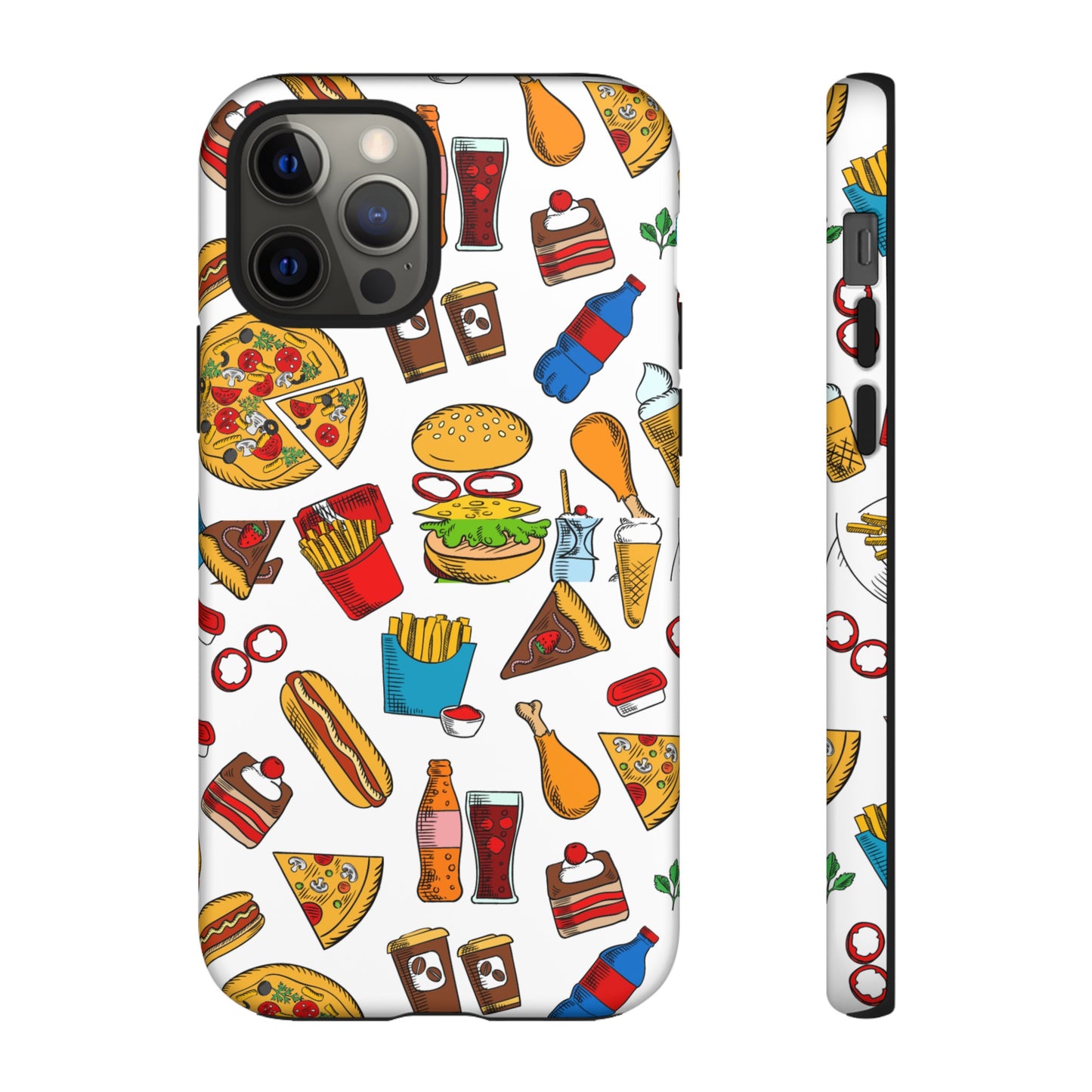 Fast Food Wallpaper Phone Case | iPhone 15 Plus/ Pro, 14, 13, 12| Google Pixel 7, Pro, 5| Samsung Galaxy S23 All Major Phone Models