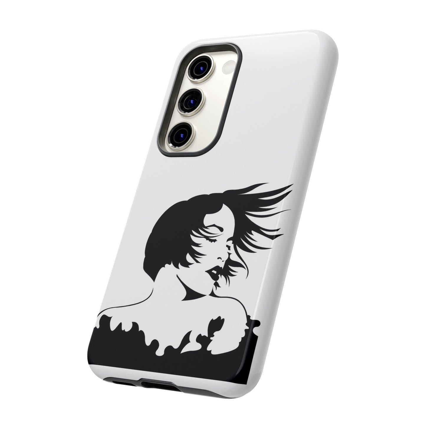 Woman In The Wind Phone Case | iPhone 15 Plus/ Pro, 14, 13, 12| Google Pixel 7, Pro, 5| Samsung Galaxy S23 All Major Phone Models