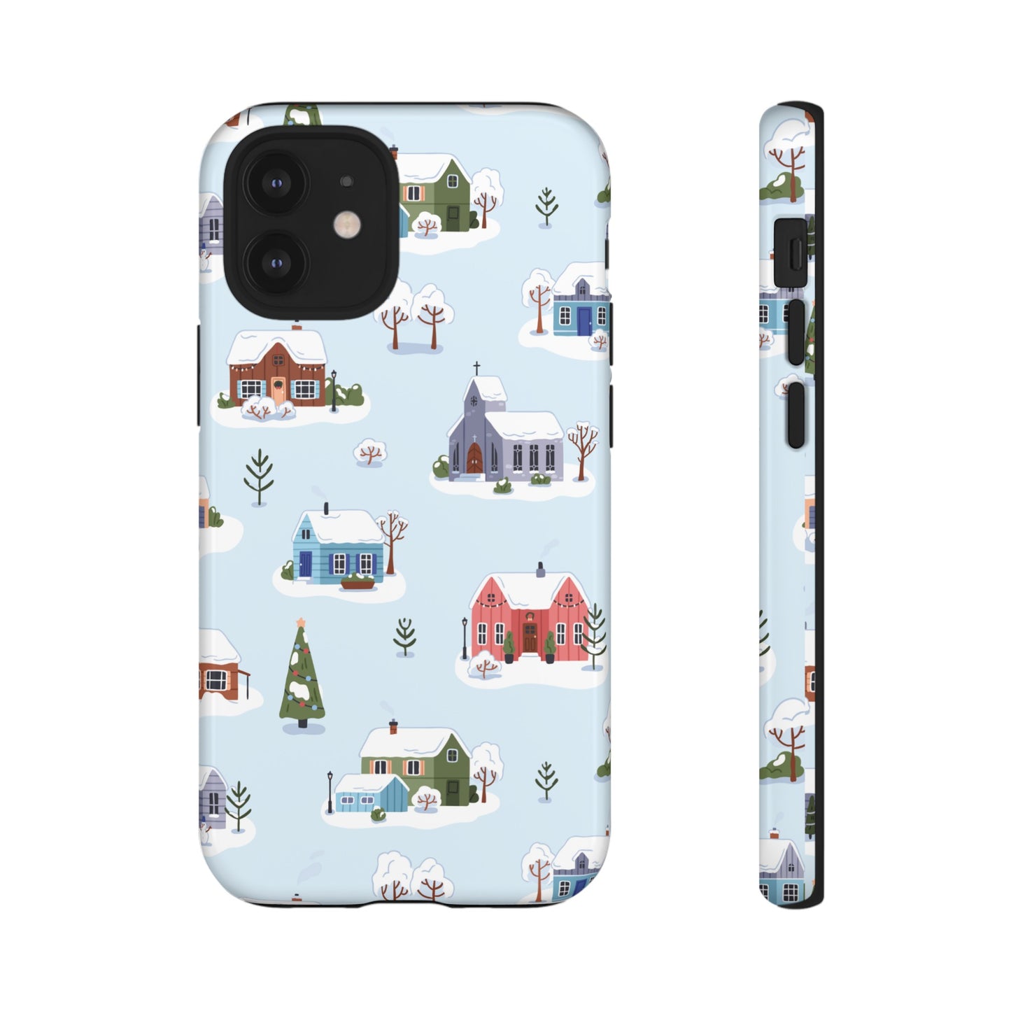 Snowy Merry Christmas Wallpaper Phone Case | iPhone 15 Plus/ Pro, 14, 13, 12| Google Pixel 7, Pro, 5| Samsung Galaxy S23 All Major Phone Models