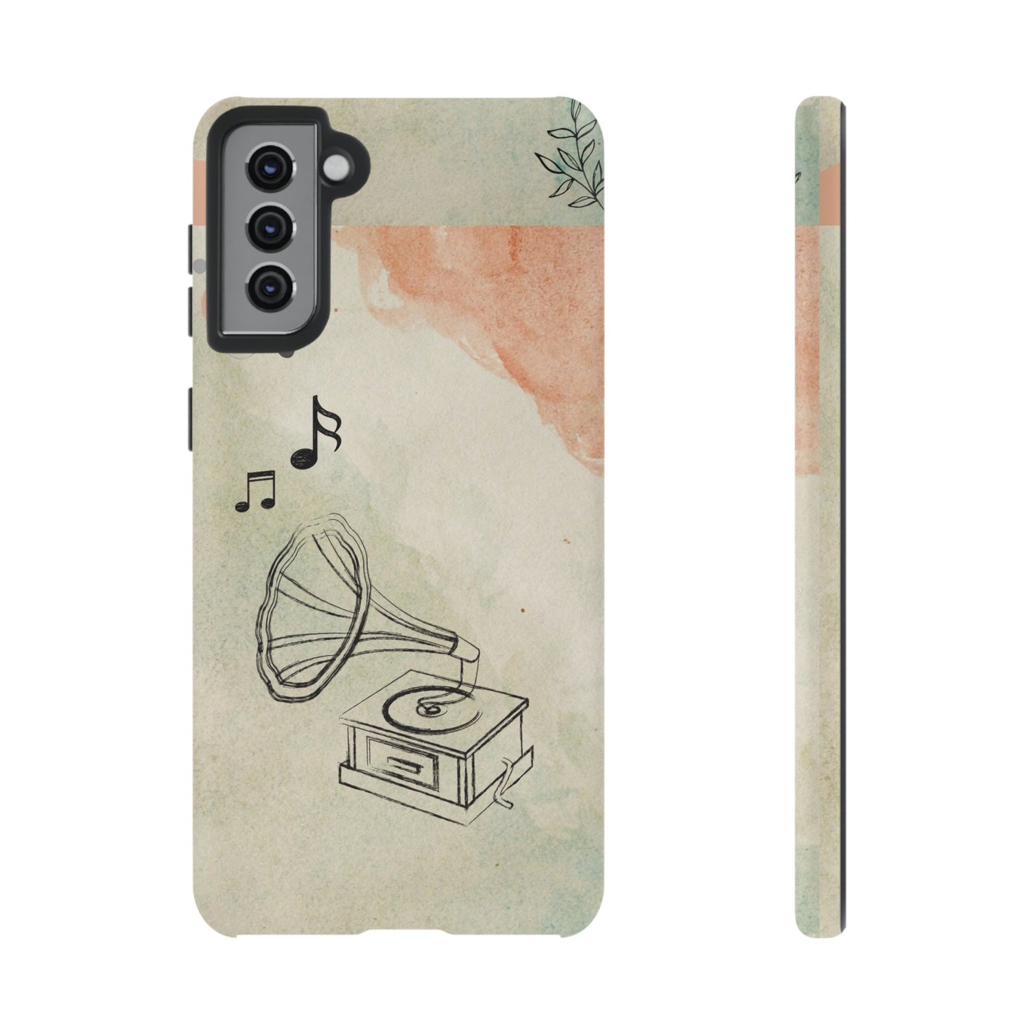 Record Player Wallpaper Phone Case | iPhone 15 Plus/ Pro, 14, 13, 12| Google Pixel 7, Pro, 5| Samsung Galaxy S23 All Major Phone Models