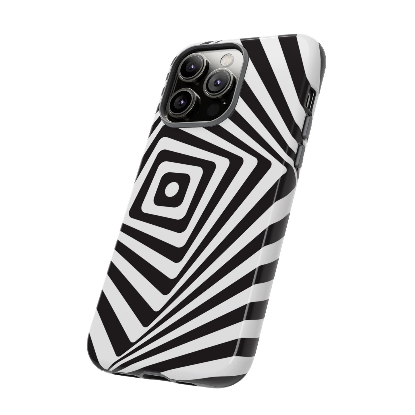 Black & White Spiral Wallpaper Phone Case | iPhone 15 Plus/ Pro, 14, 13, 12| Google Pixel 7, Pro, 5| Samsung Galaxy S23 All Major Phone Models