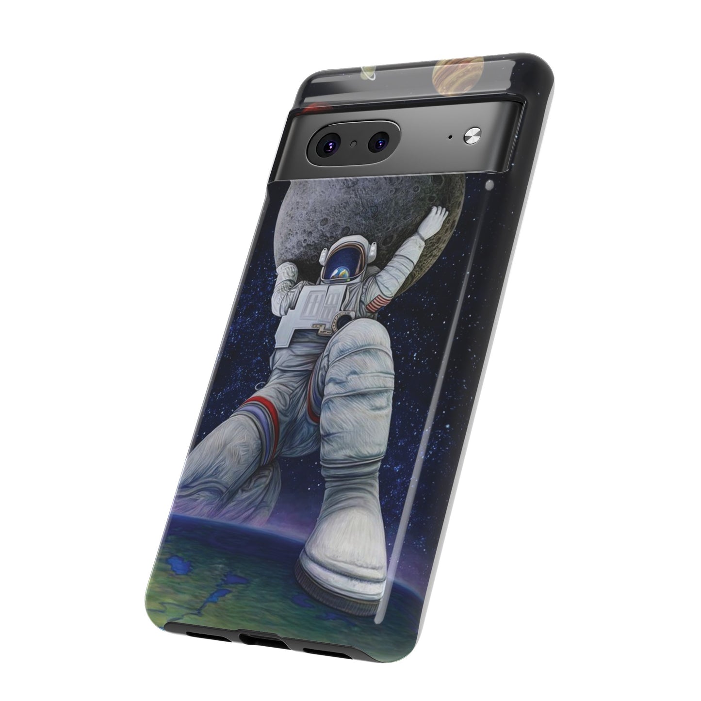 Astronaut Holding The Moon Phone Case | iPhone 15 Plus/ Pro, 14, 13, 12| Google Pixel 7, Pro, 5| Samsung Galaxy S23 All Major Phone Models