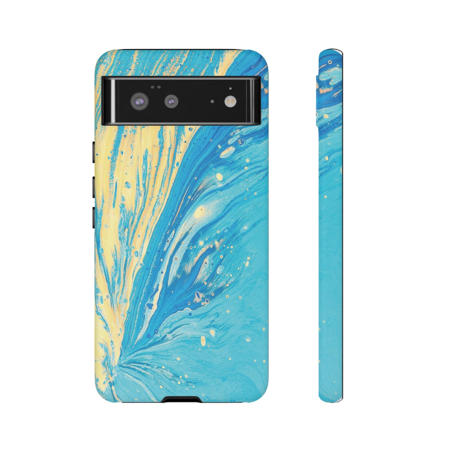 Fan of Yellow & Blue Paint Phone Case | iPhone 15 Plus/ Pro, 14, 13, 12| Google Pixel 7, Pro, 5| Samsung Galaxy S23 All Major Phone Models