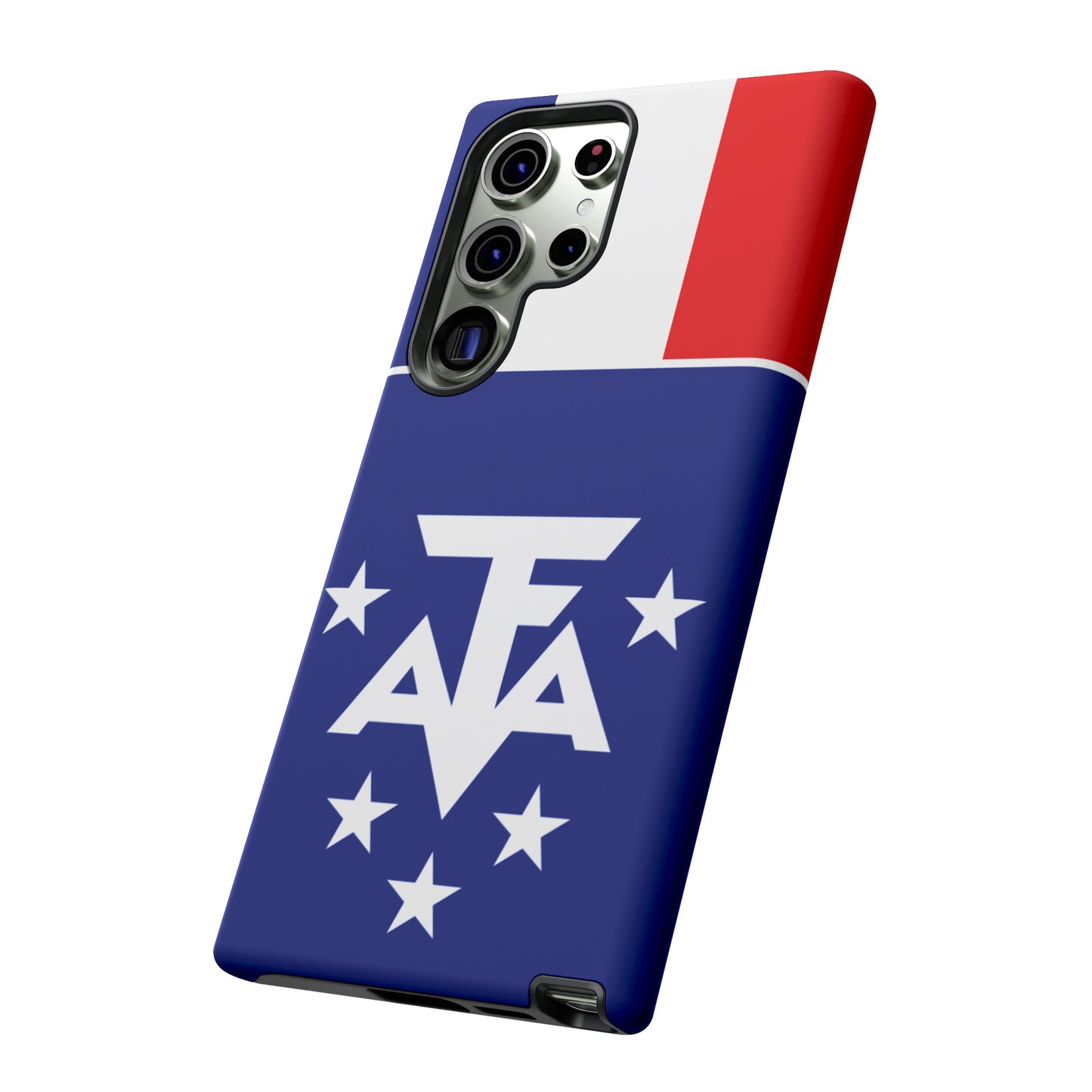 French Southern And Antarctic Lands Flag Phone Case | iPhone 15 Plus/ Pro, 14, 13, 12| Google Pixel 7, Pro, 5| Samsung Galaxy S23 All Major Phone Models