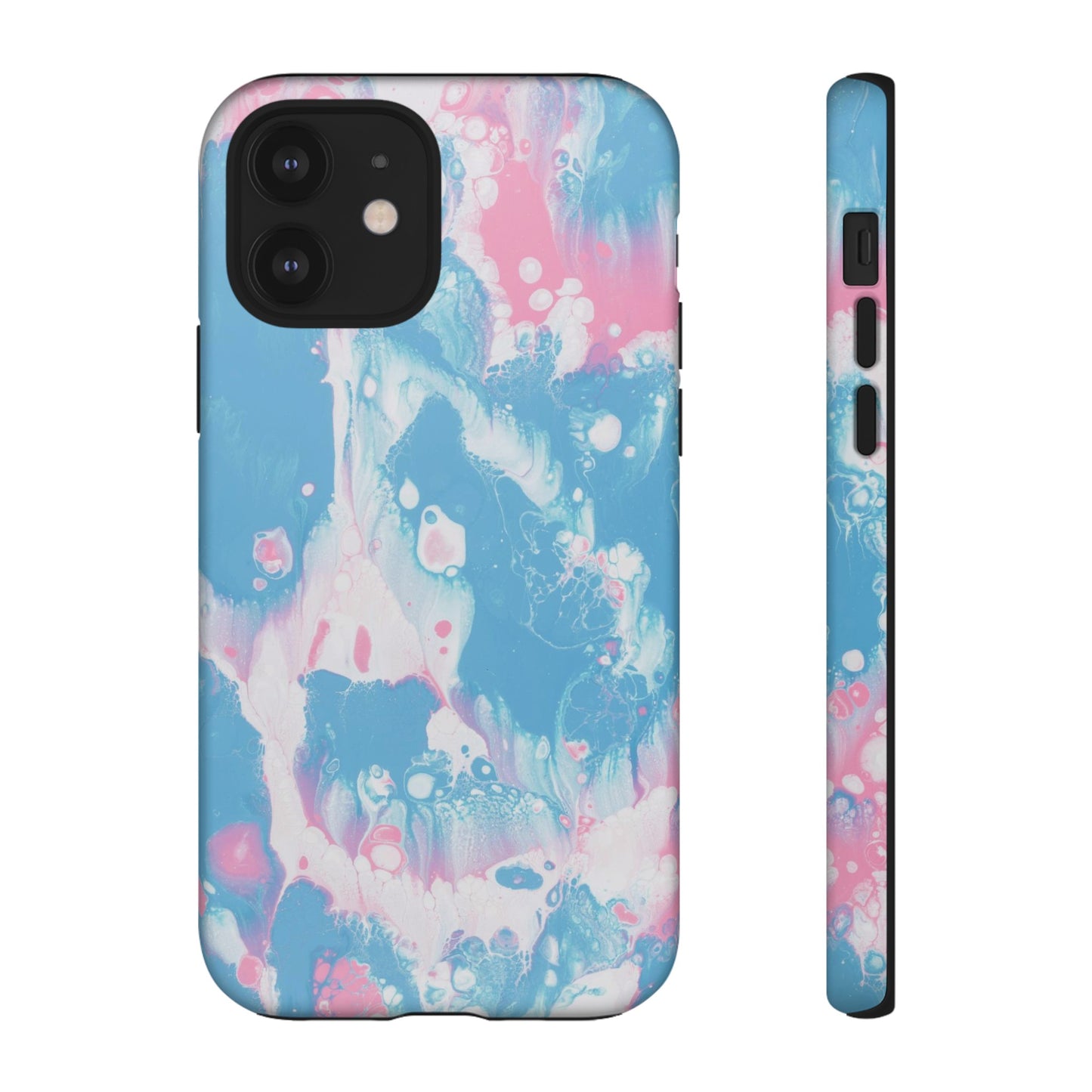 Baby Pink & Blue Resin Inspired Phone Case |iPhone 15 Plus/ Pro, 14, 13, 12|Google Pixel 7, Pro, 5|Samsung Galaxy S23 All Major Phone Models