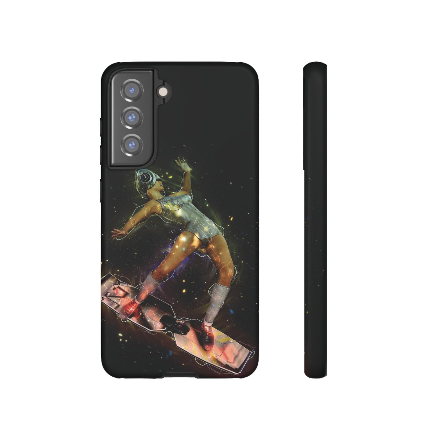 Sci-Fi Skateboard Wallpaper Phone Case | iPhone 15 Plus/ Pro, 14, 13, 12| Google Pixel 7, Pro, 5| Samsung Galaxy S23 All Major Phone Models