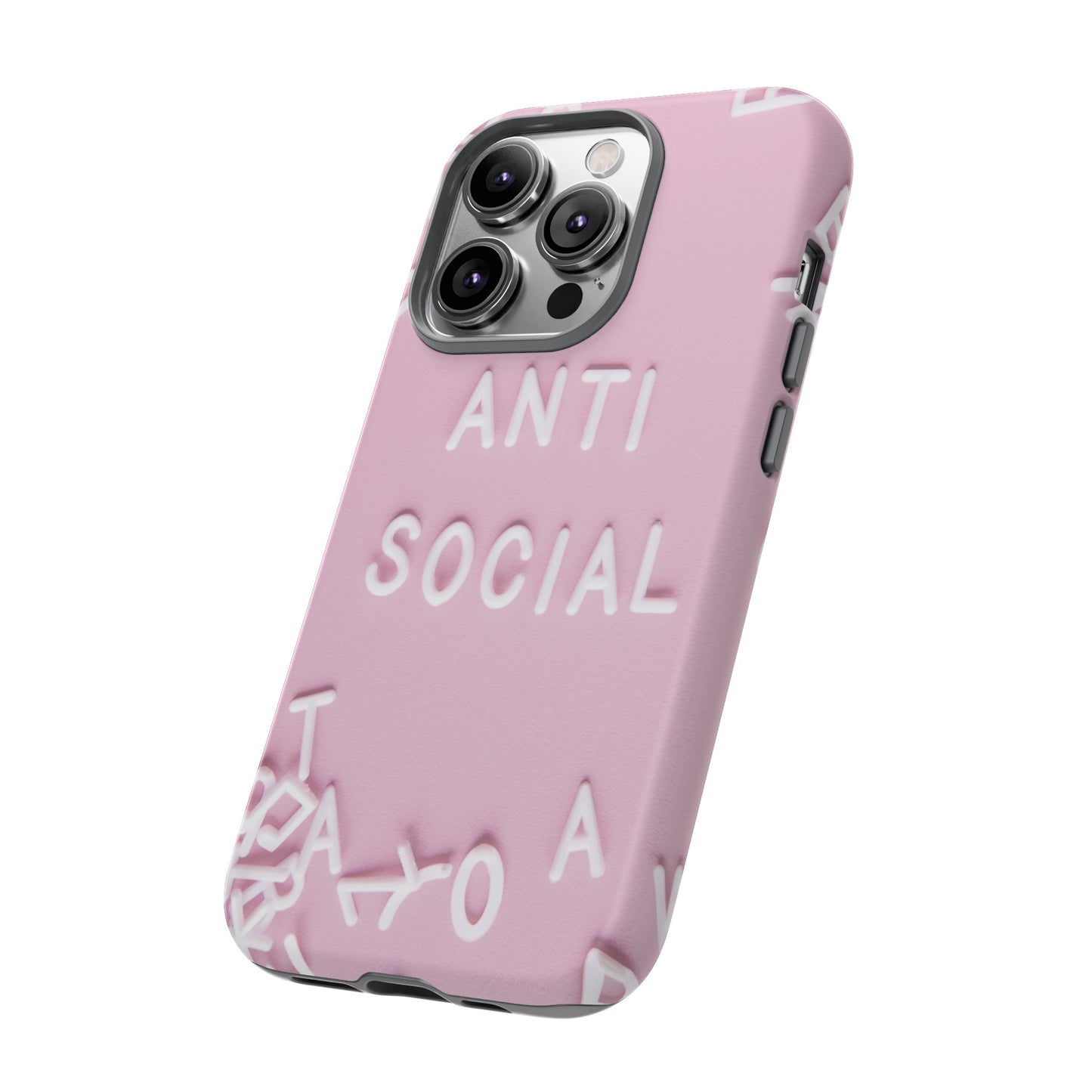 Anti Social Phone Case | iPhone 15 Plus/ Pro, 14, 13, 12| Google Pixel 7, Pro, 5| Samsung Galaxy S23 All Major Phone Models