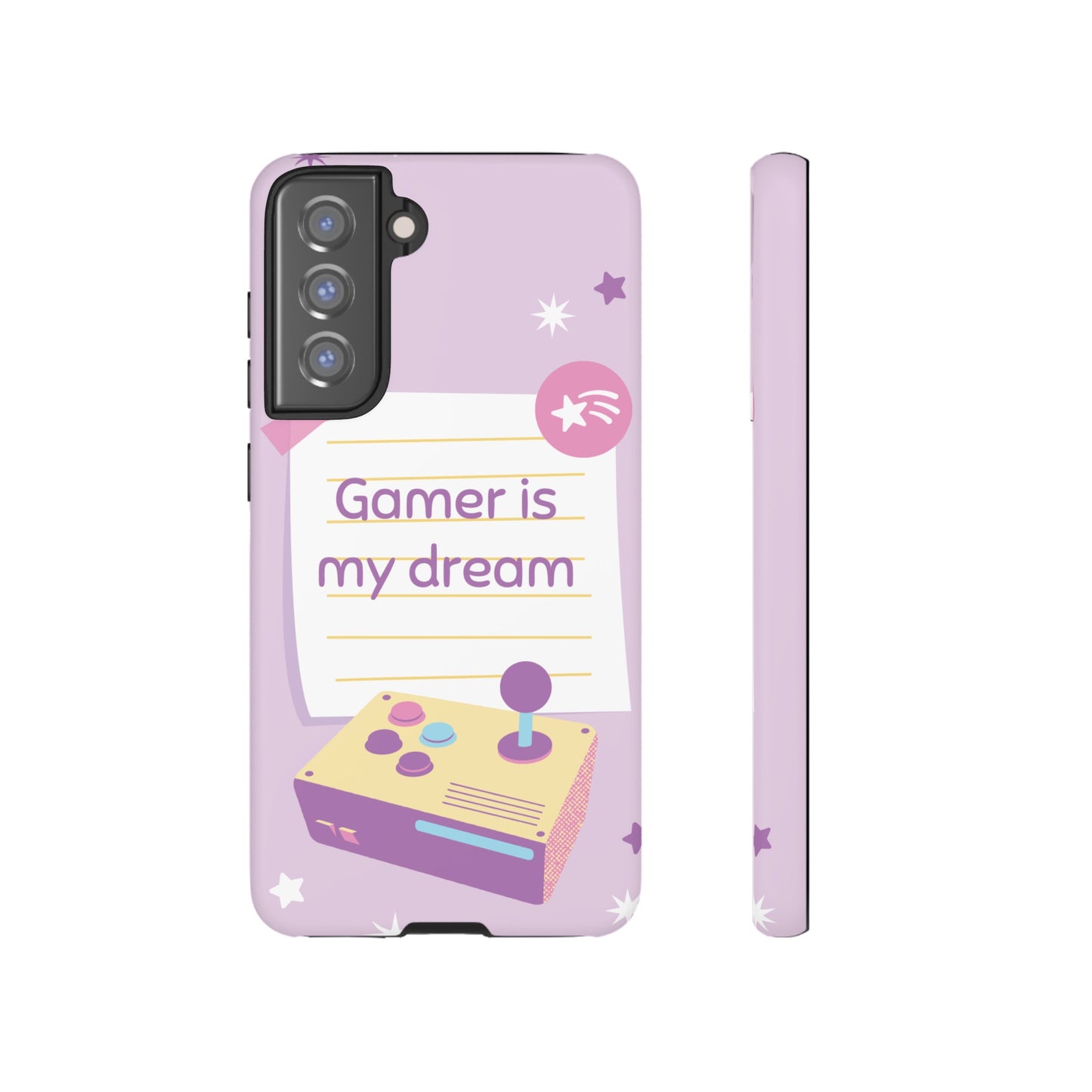 Gamer Is My Dream Job Wallpaper Phone Case | iPhone 15 Plus/ Pro, 14, 13, 12| Google Pixel 7, Pro, 5| Samsung Galaxy S23 All Major Phone Models