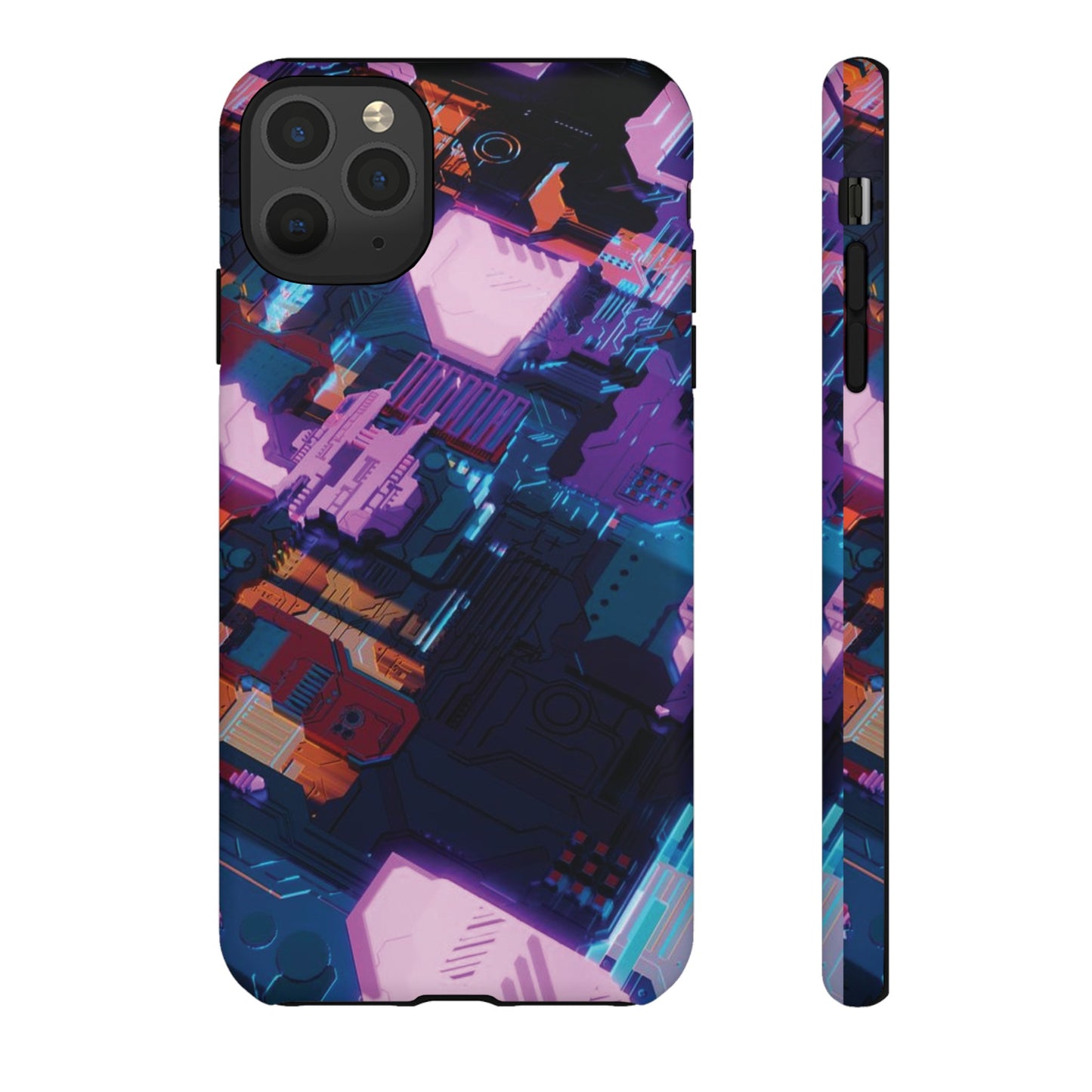 Purple Circuit Board Wallpaper Phone Case | iPhone 15 Plus/ Pro, 14, 13, 12| Google Pixel 7, Pro, 5| Samsung Galaxy S23 All Major Phone Models