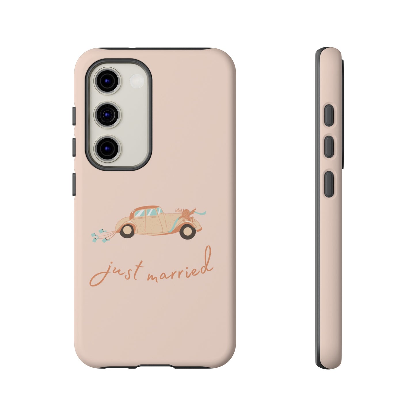 Just Married Phone Case | iPhone 15 Plus/ Pro, 14, 13, 12| Google Pixel 7, Pro, 5| Samsung Galaxy S23 All Major Phone Models