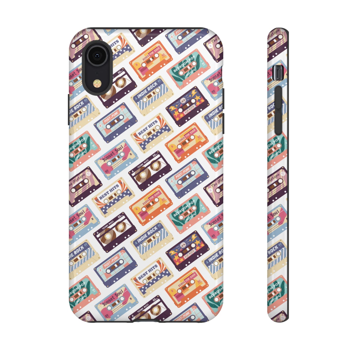 Retro Cassettes Phone Case | iPhone 15 Plus/ Pro, 14, 13, 12| Google Pixel 7, Pro, 5| Samsung Galaxy S23 All Major Phone Models