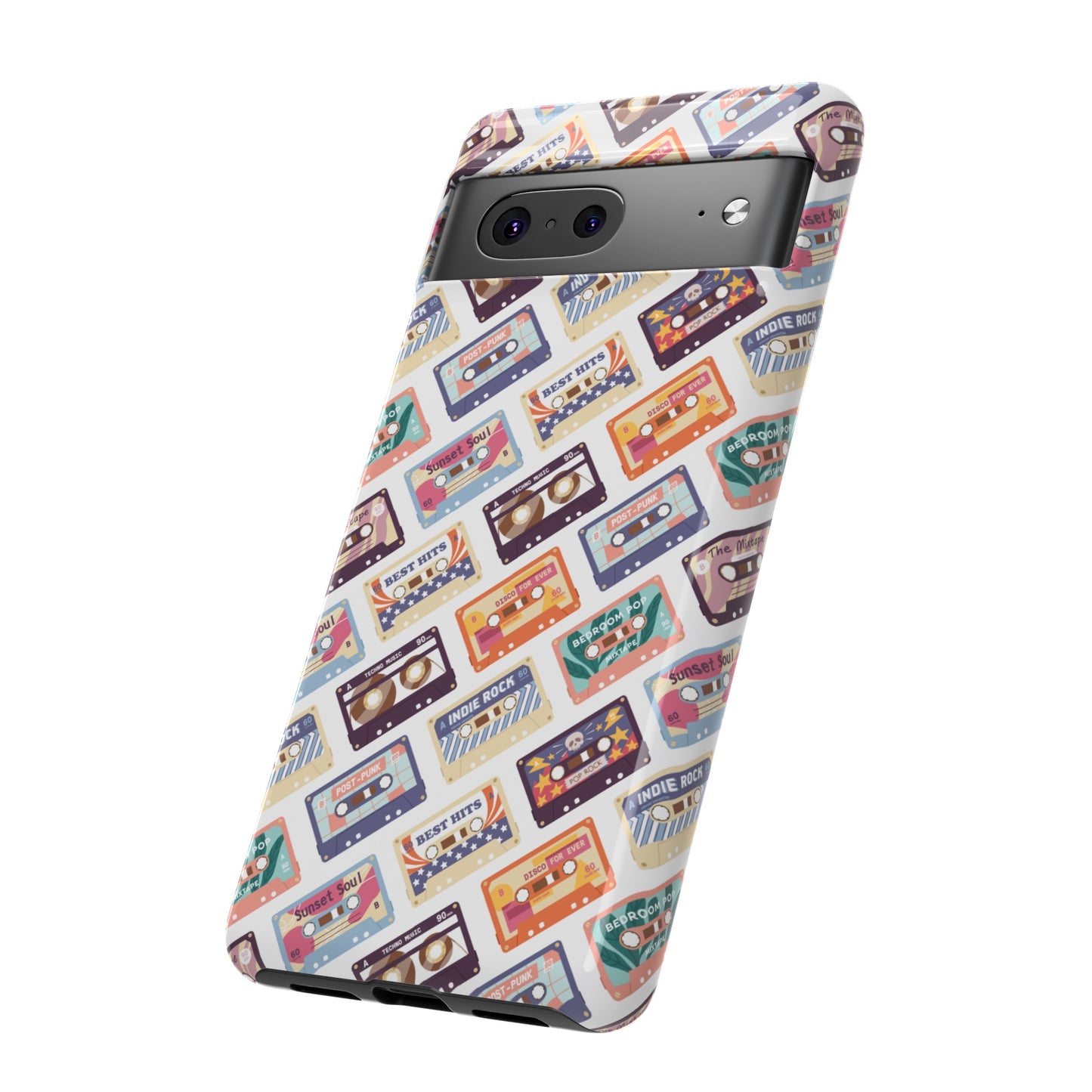 Retro Cassettes Phone Case | iPhone 15 Plus/ Pro, 14, 13, 12| Google Pixel 7, Pro, 5| Samsung Galaxy S23 All Major Phone Models