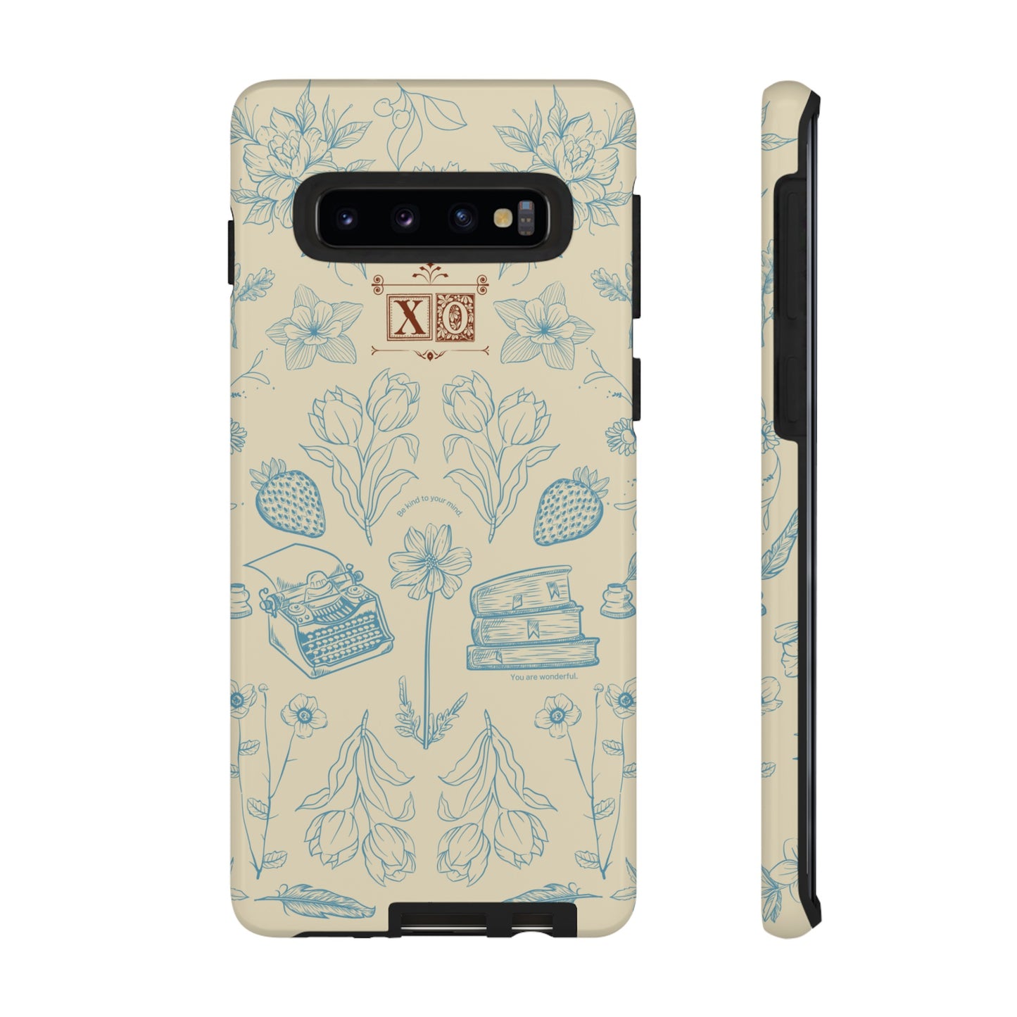 Typewriter Among The Flowers Phone Case | iPhone 15 Plus/ Pro, 14, 13, 12| Google Pixel 7, Pro, 5| Samsung Galaxy S23 All Major Phone Models