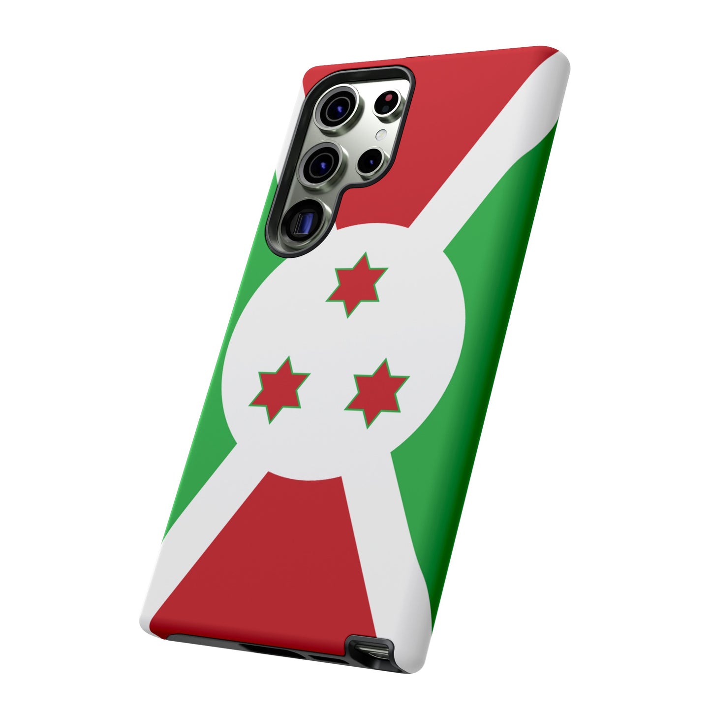 Burundi Flag Phone Case | iPhone 15 Plus/ Pro, 14, 13, 12| Google Pixel 7, Pro, 5| Samsung Galaxy S23 All Major Phone Models