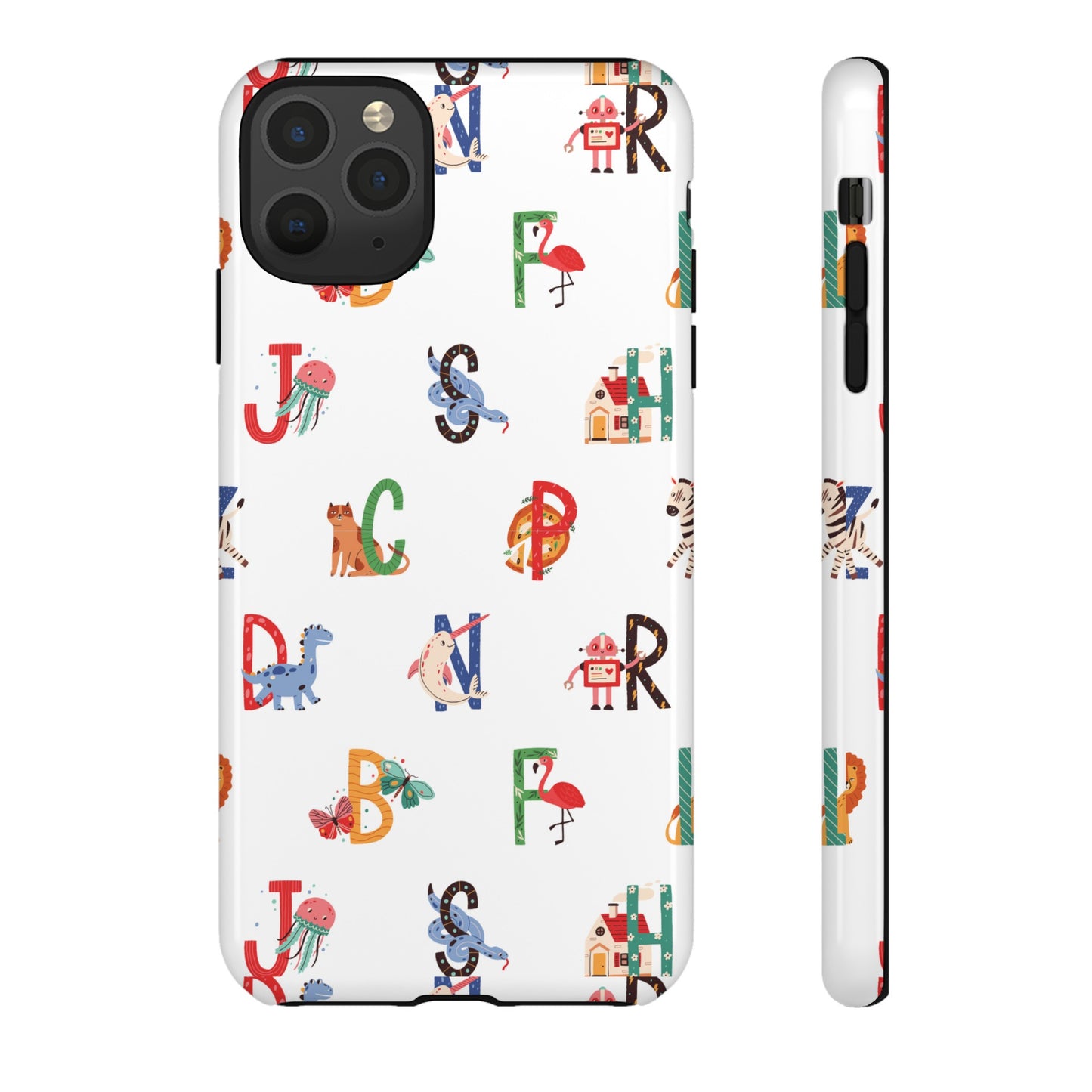 Alphabet Wallpaper Phone Case| iPhone 15 Plus/ Pro, 14, 13, 12| Google Pixel 7, Pro, 5| Samsung Galaxy S23 All Major Phone Models