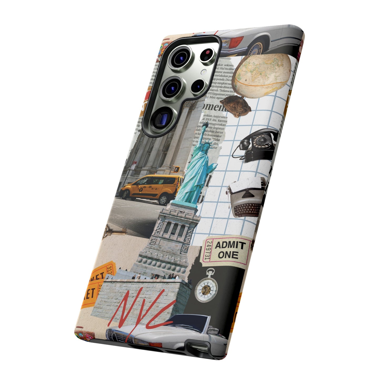 New York City Collage Wallpaper Phone Case | iPhone 15 Plus/ Pro, 14, 13, 12| Google Pixel 7, Pro, 5| Samsung Galaxy S23 All Major Phone Models