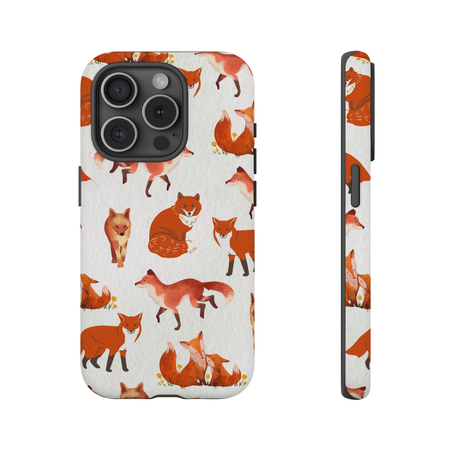 Foxes Wallpaper Phone Case | iPhone 15 Plus/ Pro, 14, 13, 12| Google Pixel 7, Pro, 5| Samsung Galaxy S23 All Major Phone Models