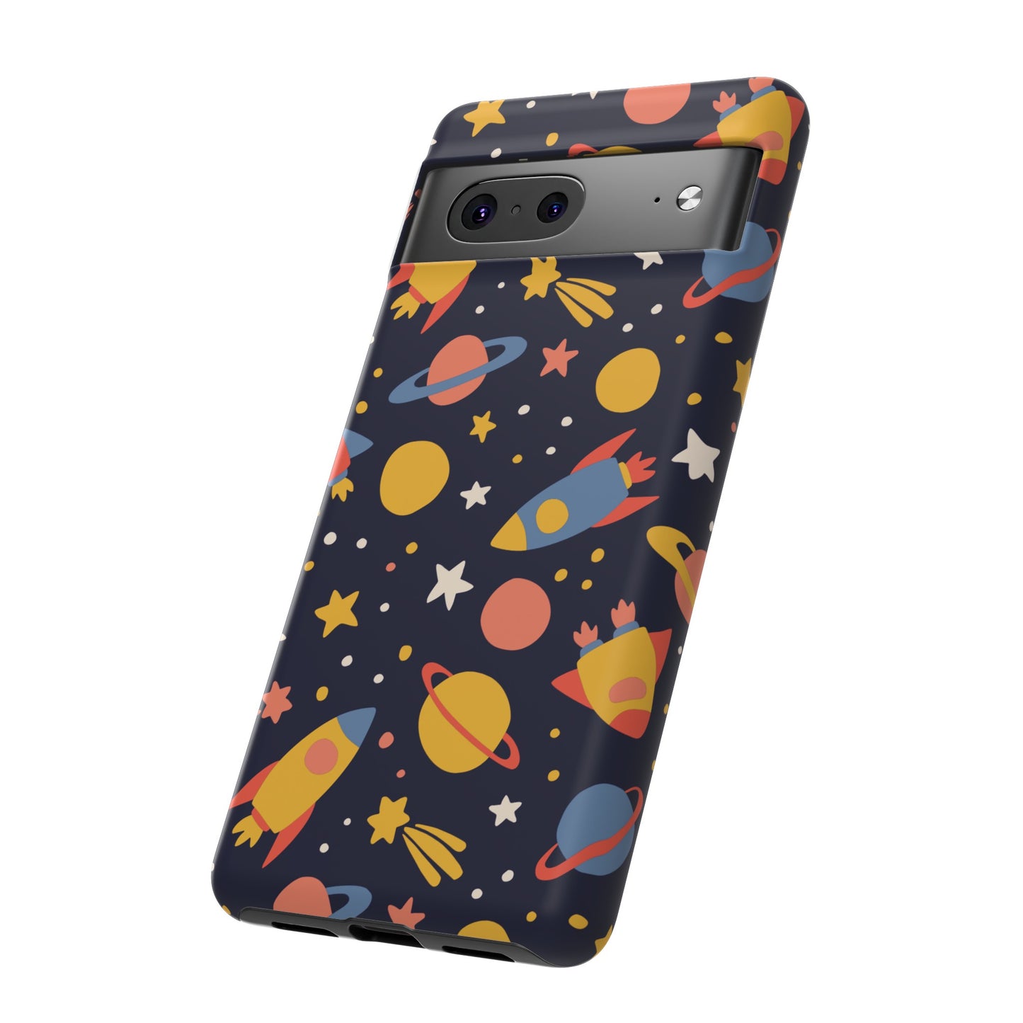 Cartoon Space Wallpaper Phone Case | iPhone 15 Plus/ Pro, 14, 13, 12| Google Pixel 7, Pro, 5| Samsung Galaxy S23 All Major Phone Models